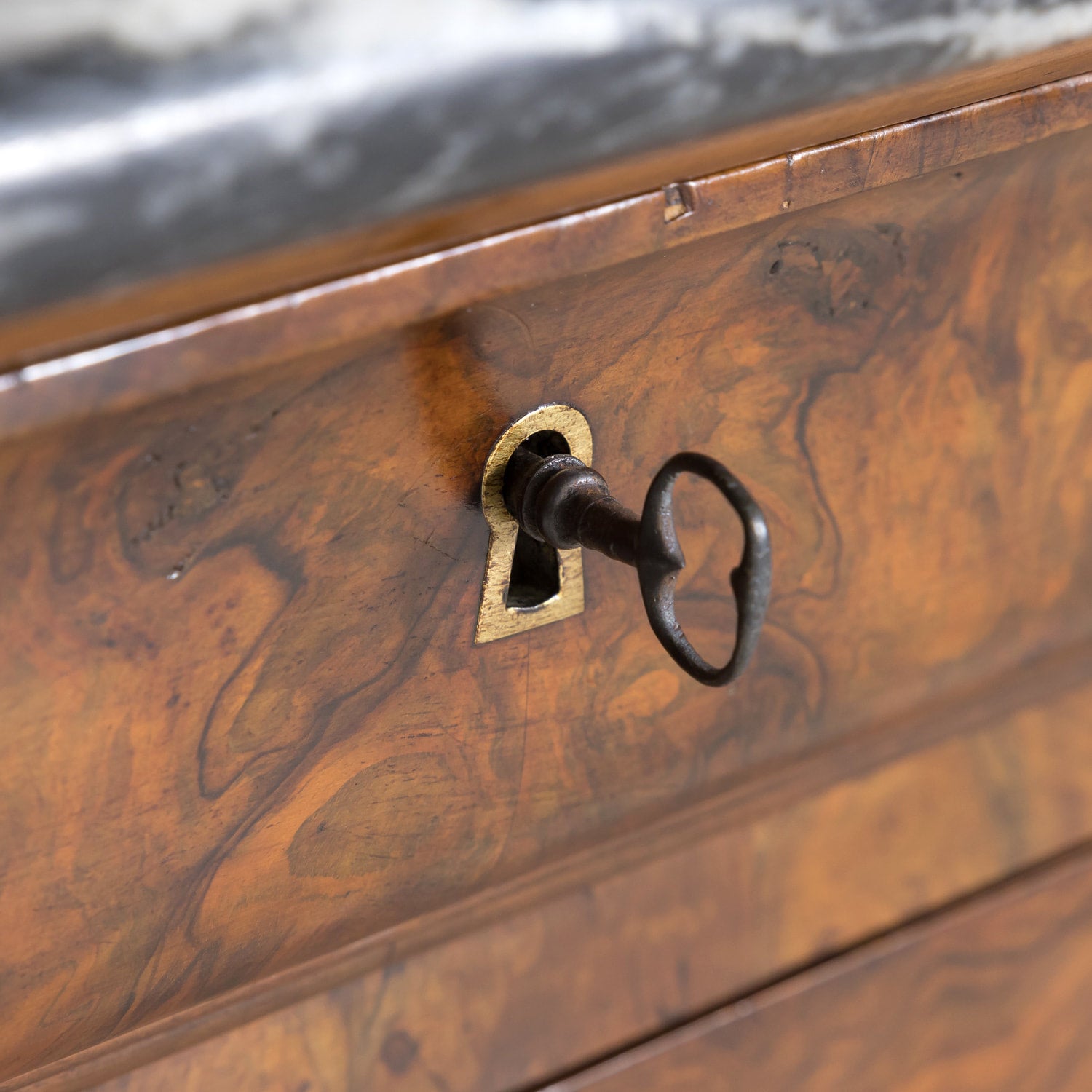 SOLD RT LPH Burl Walnut Chest