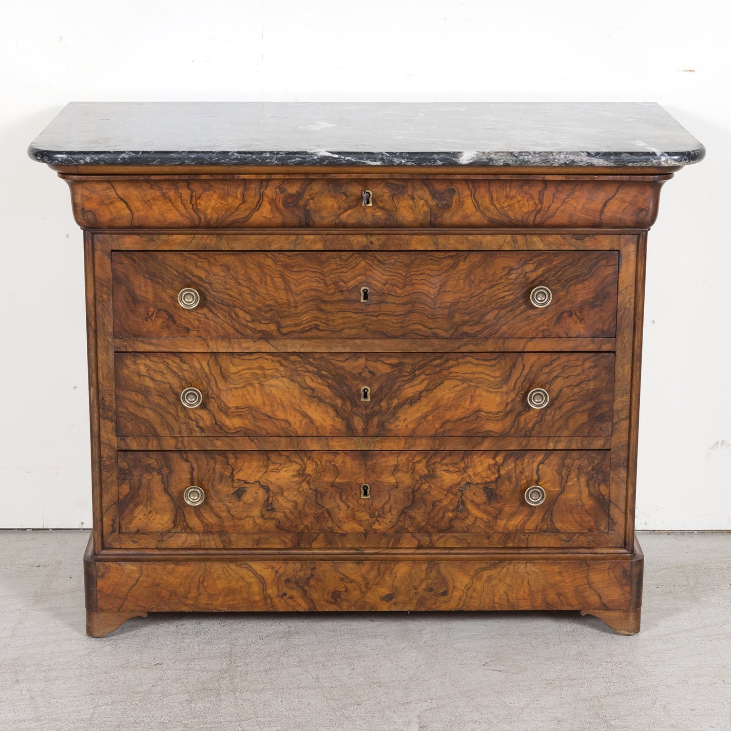 SOLD RT LPH Burl Walnut Chest