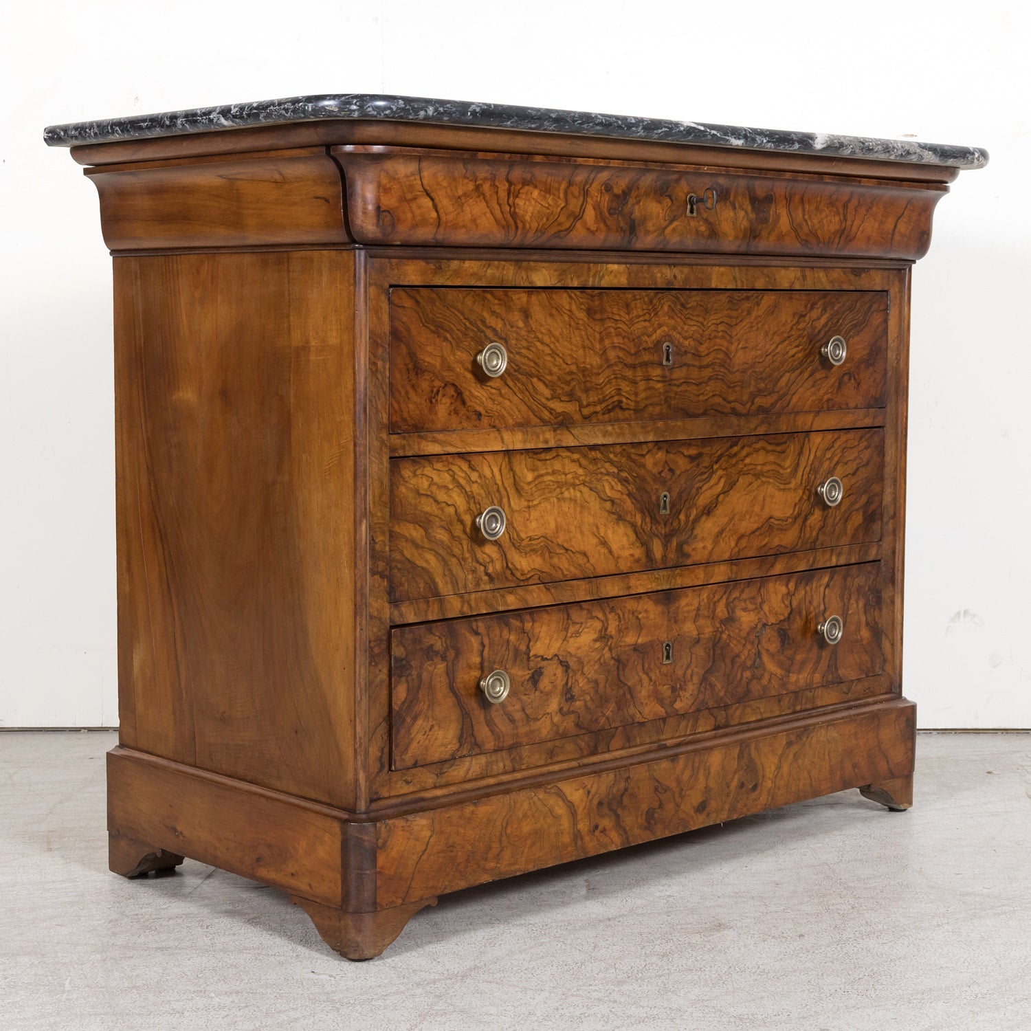 SOLD RT LPH Burl Walnut Chest