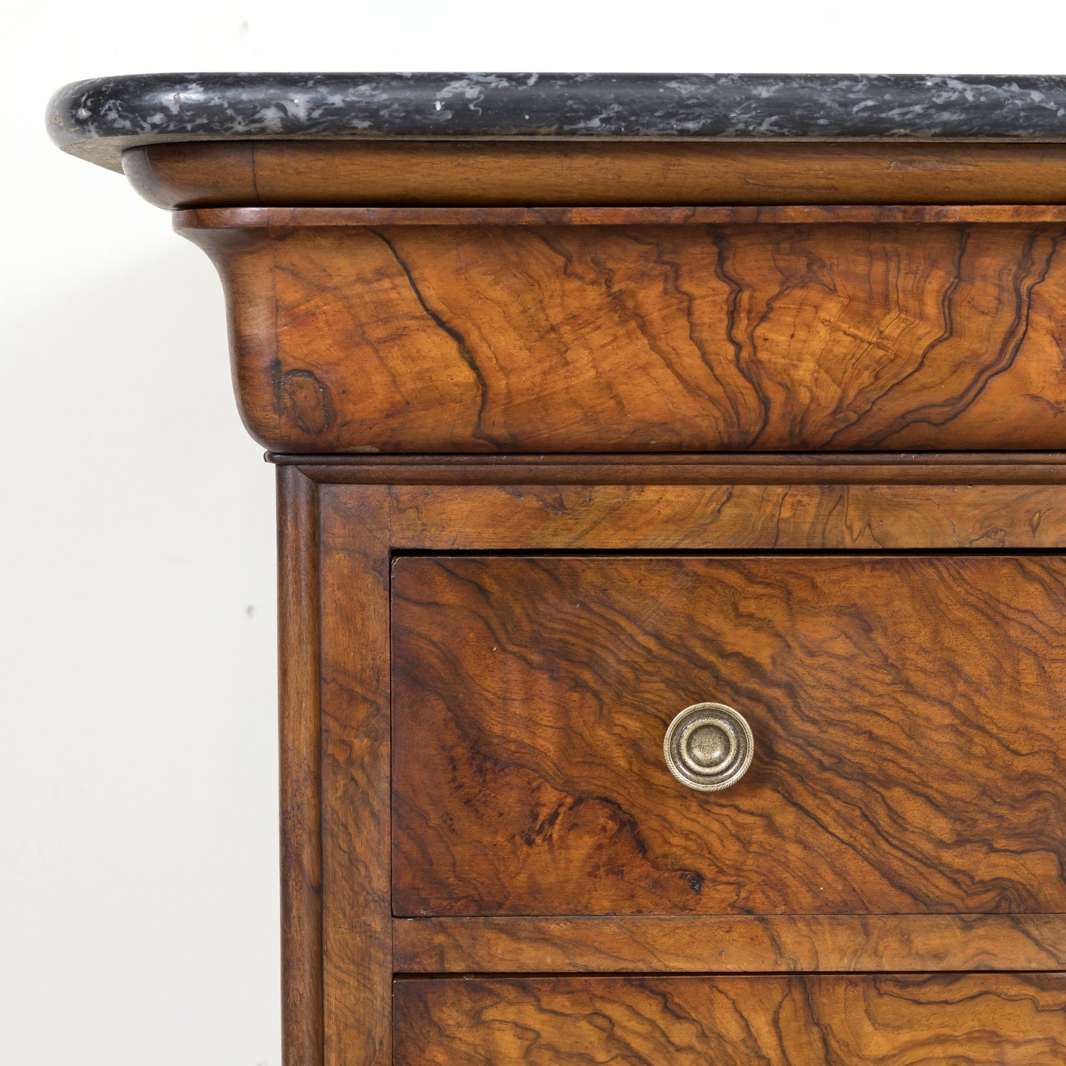 SOLD RT LPH Burl Walnut Chest