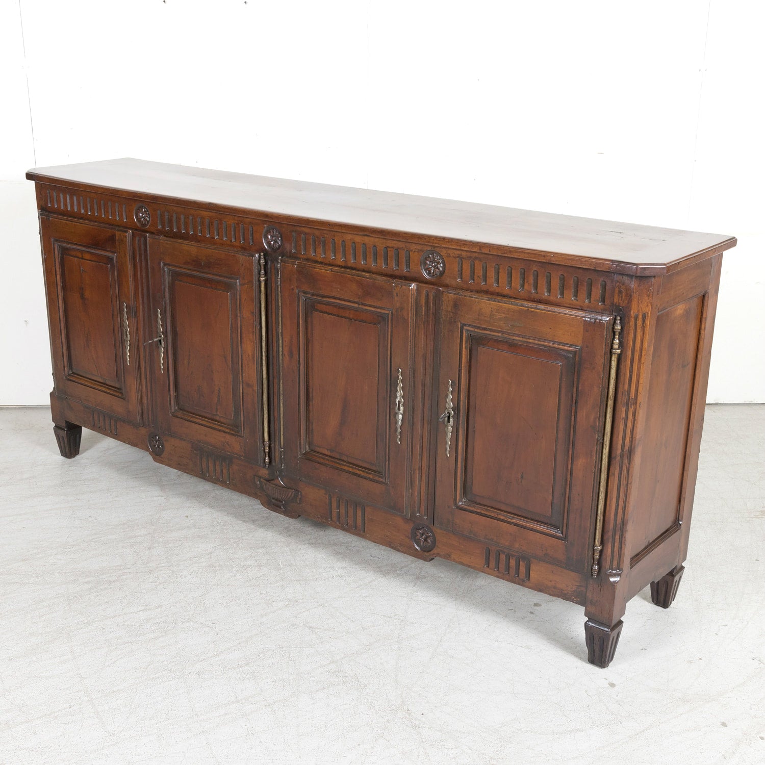 18th Century French Louis XVI Period Cherry Lyonnaise Enfilade Buffet
