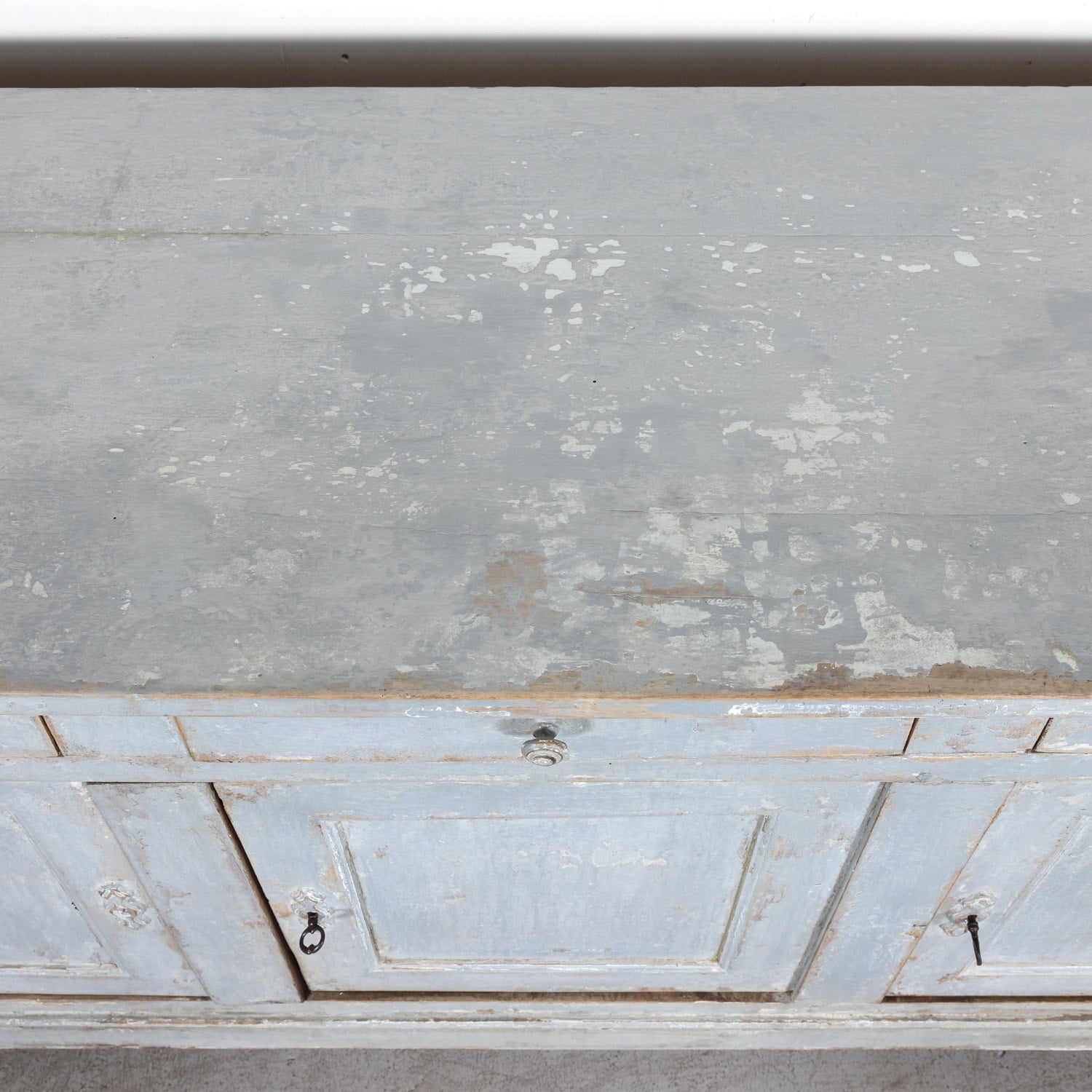 19th Century French Louis Philippe Period Painted Enfilade Buffet