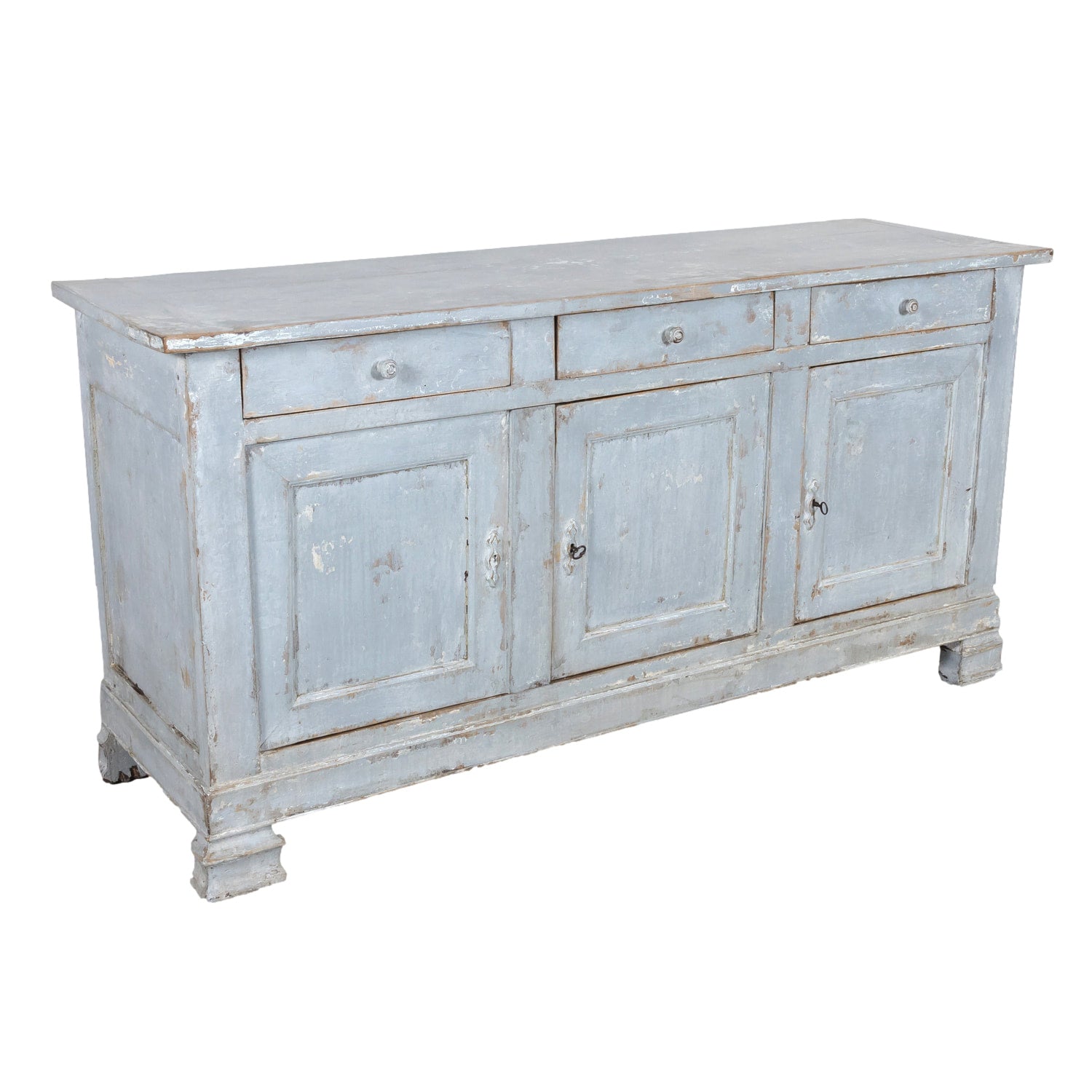 19th Century French Louis Philippe Period Painted Enfilade Buffet