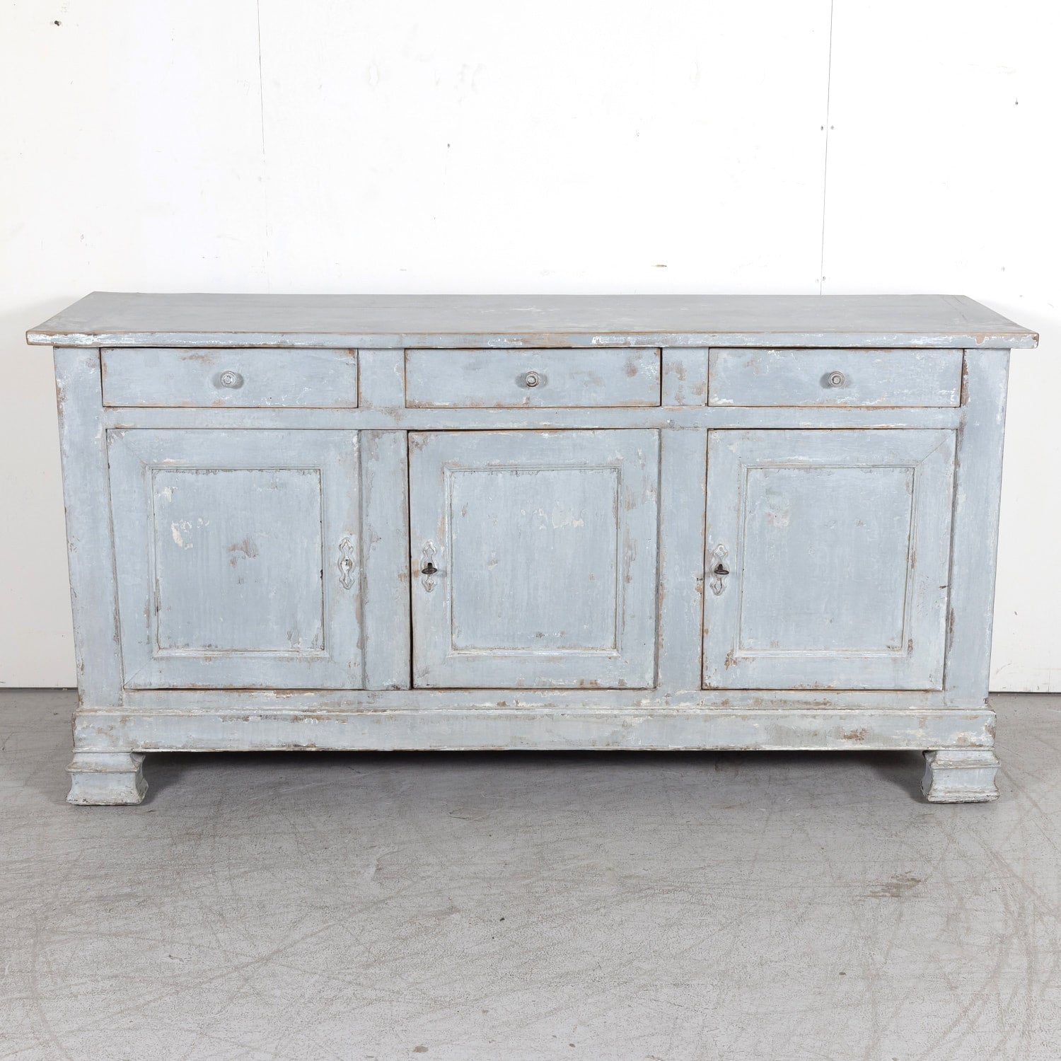 19th Century French Louis Philippe Period Painted Enfilade Buffet