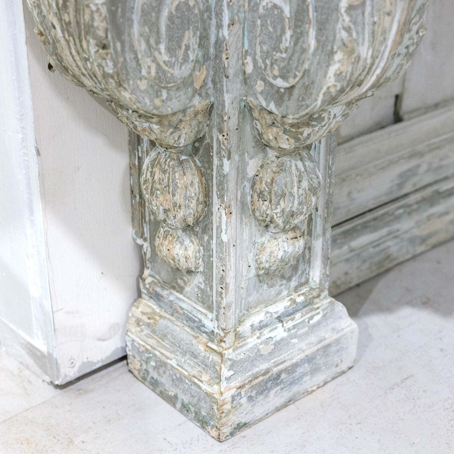 Fine 19th Century French Regence Style Painted Console with Calacatta Marble Top