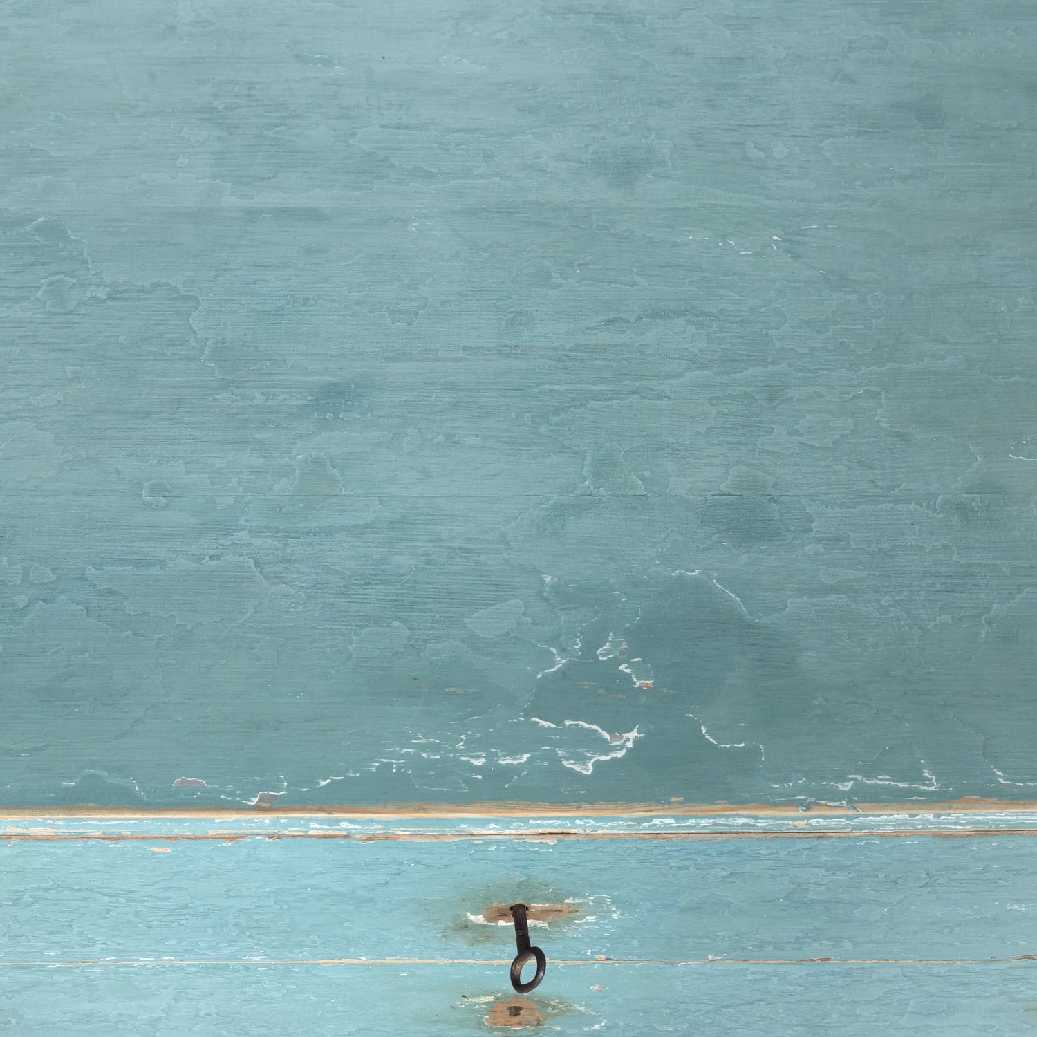 Pair of Late 19th Century French Louis XVI Style Aqua or Teal Painted Three-Drawer Commodes