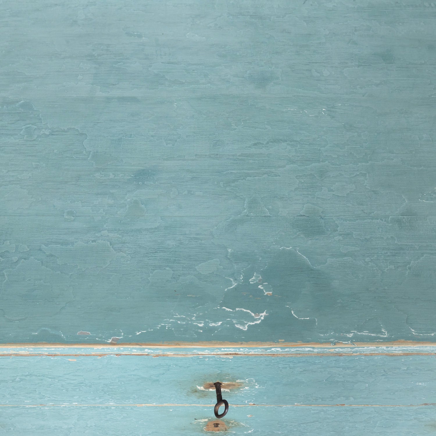 Pair of Late 19th Century French Louis XVI Style Aqua or Teal Painted Three-Drawer Commodes