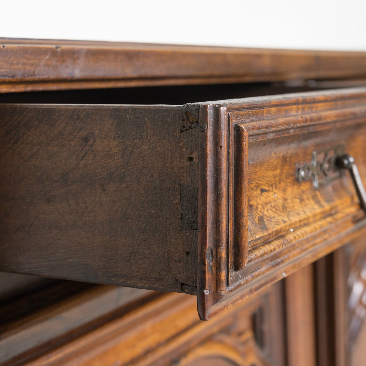 18th Century French Country Louis XV Period Walnut Enfilade Buffet