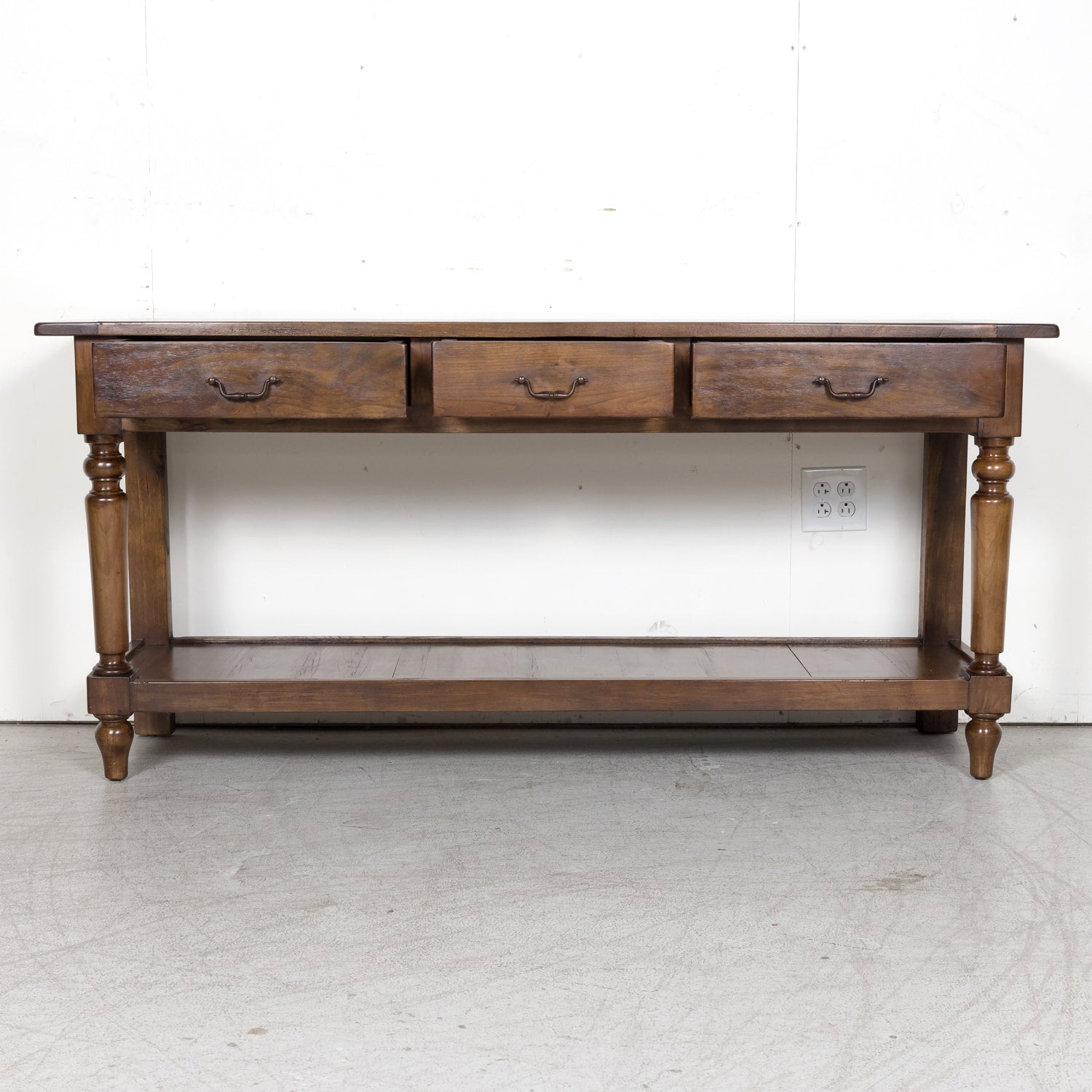 SOLD Louis Philippe Cherry Console Table