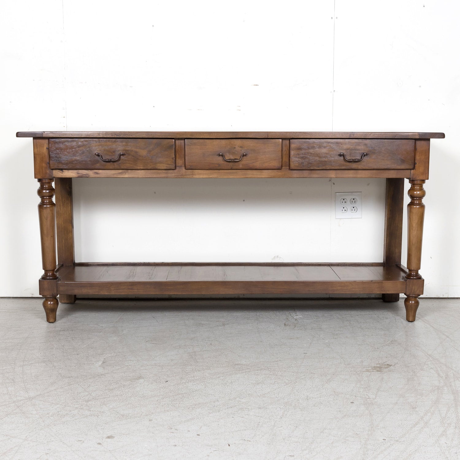 SOLD Louis Philippe Cherry Console Table