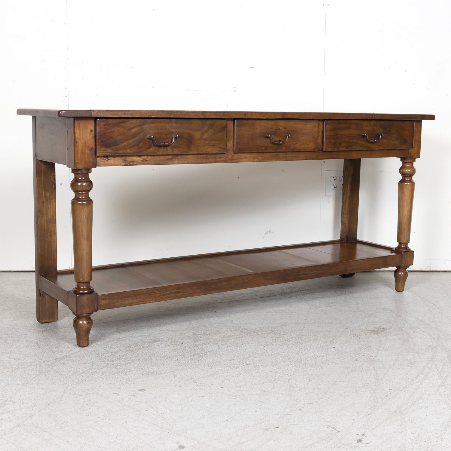 SOLD Louis Philippe Cherry Console Table