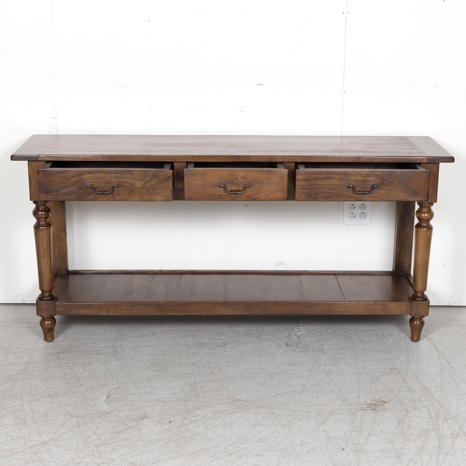 SOLD Louis Philippe Cherry Console Table