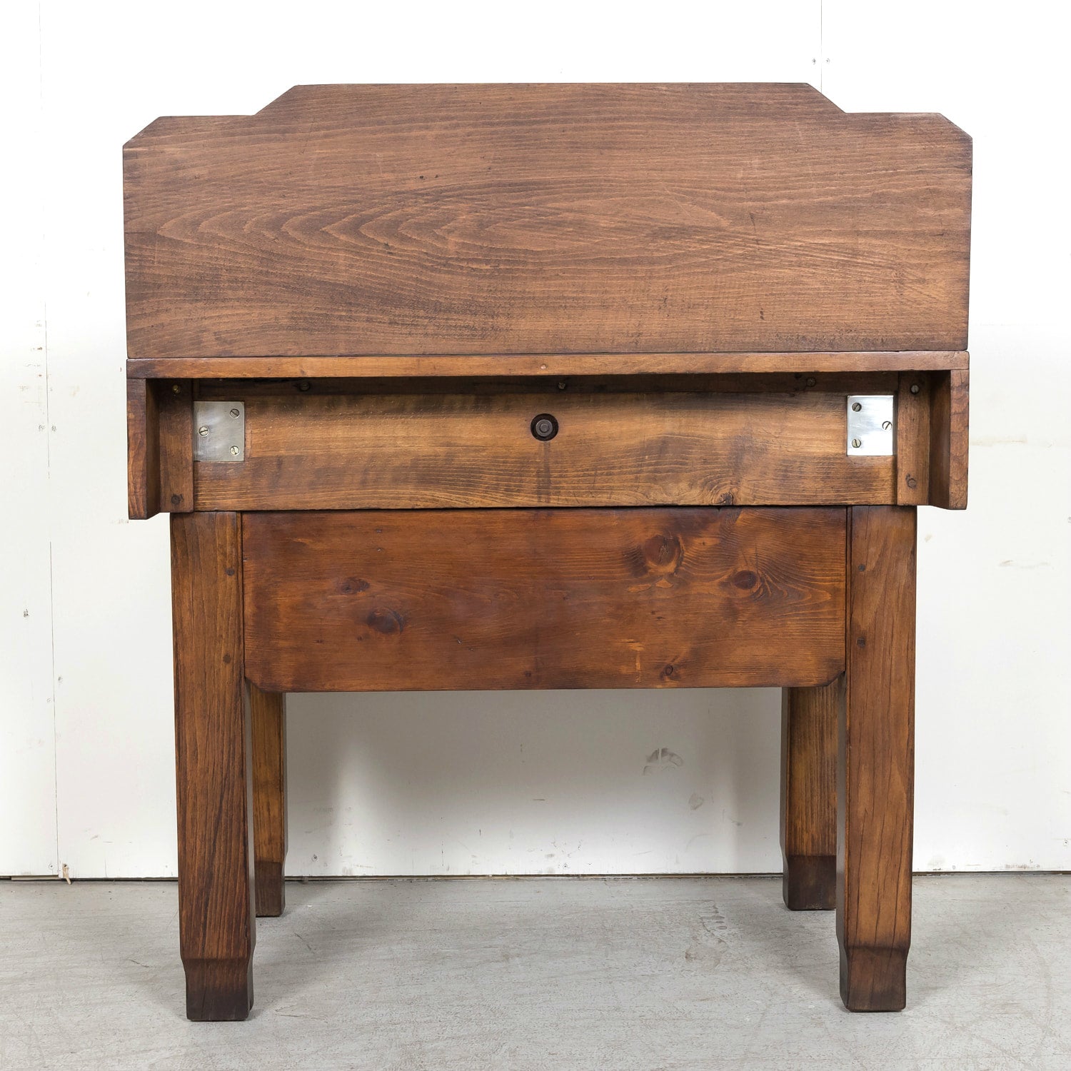 1920s French Art Deco Period Billot de Boucher or Butcher Table