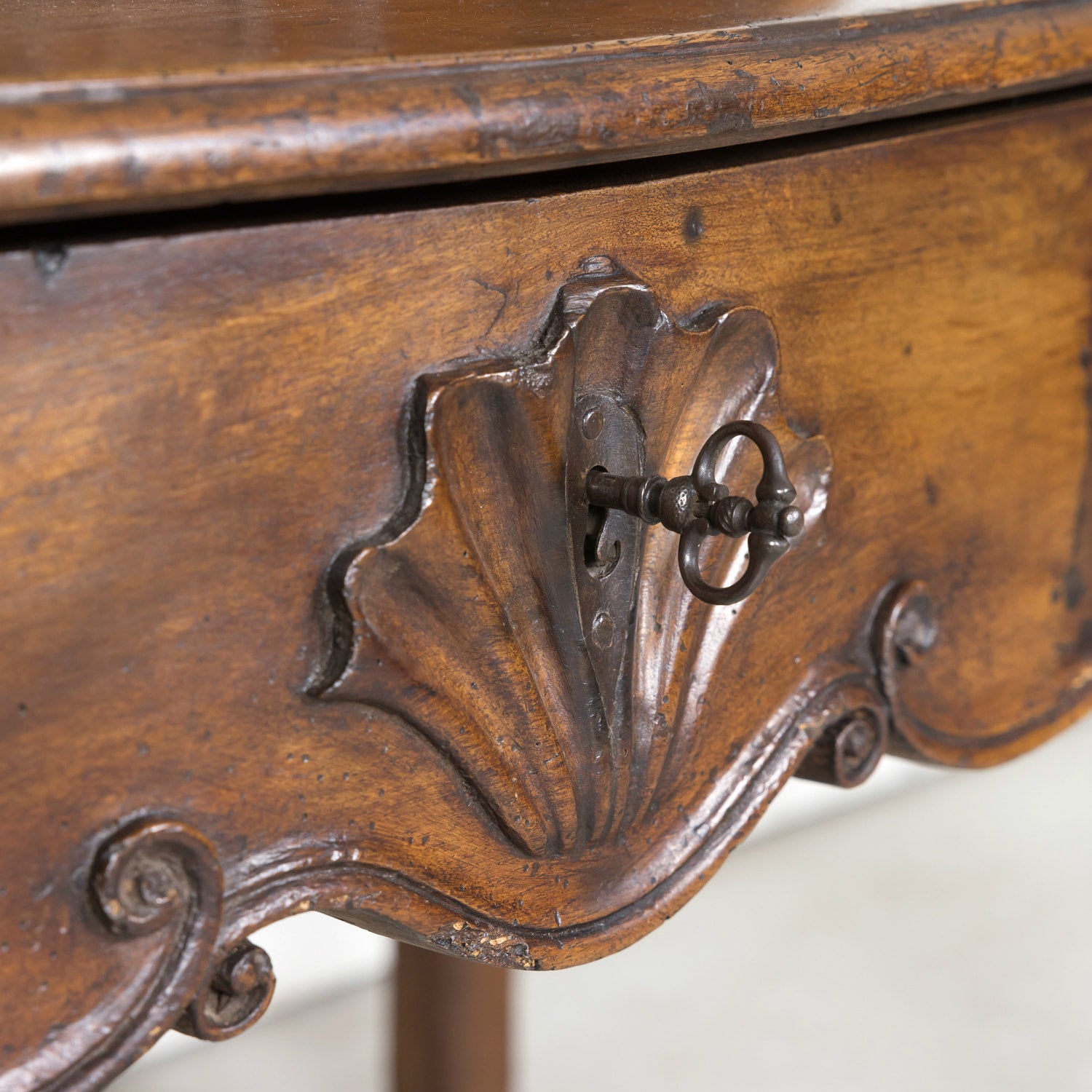 Rare 18th Century French Louis XV Period Walnut Lyonnaise Chateau Bonheur du Jour or Secretary