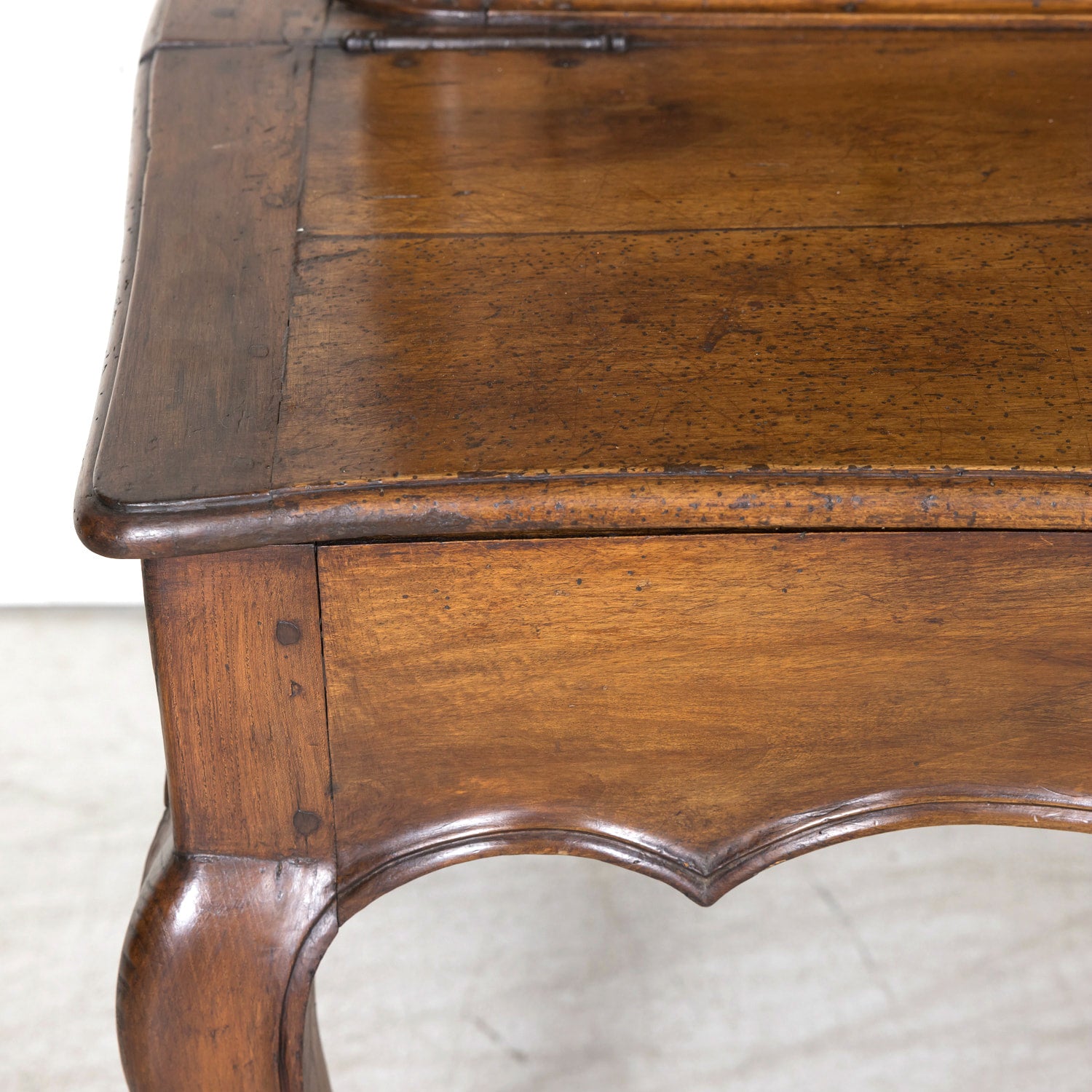 Rare 18th Century French Louis XV Period Walnut Lyonnaise Chateau Bonheur du Jour or Secretary