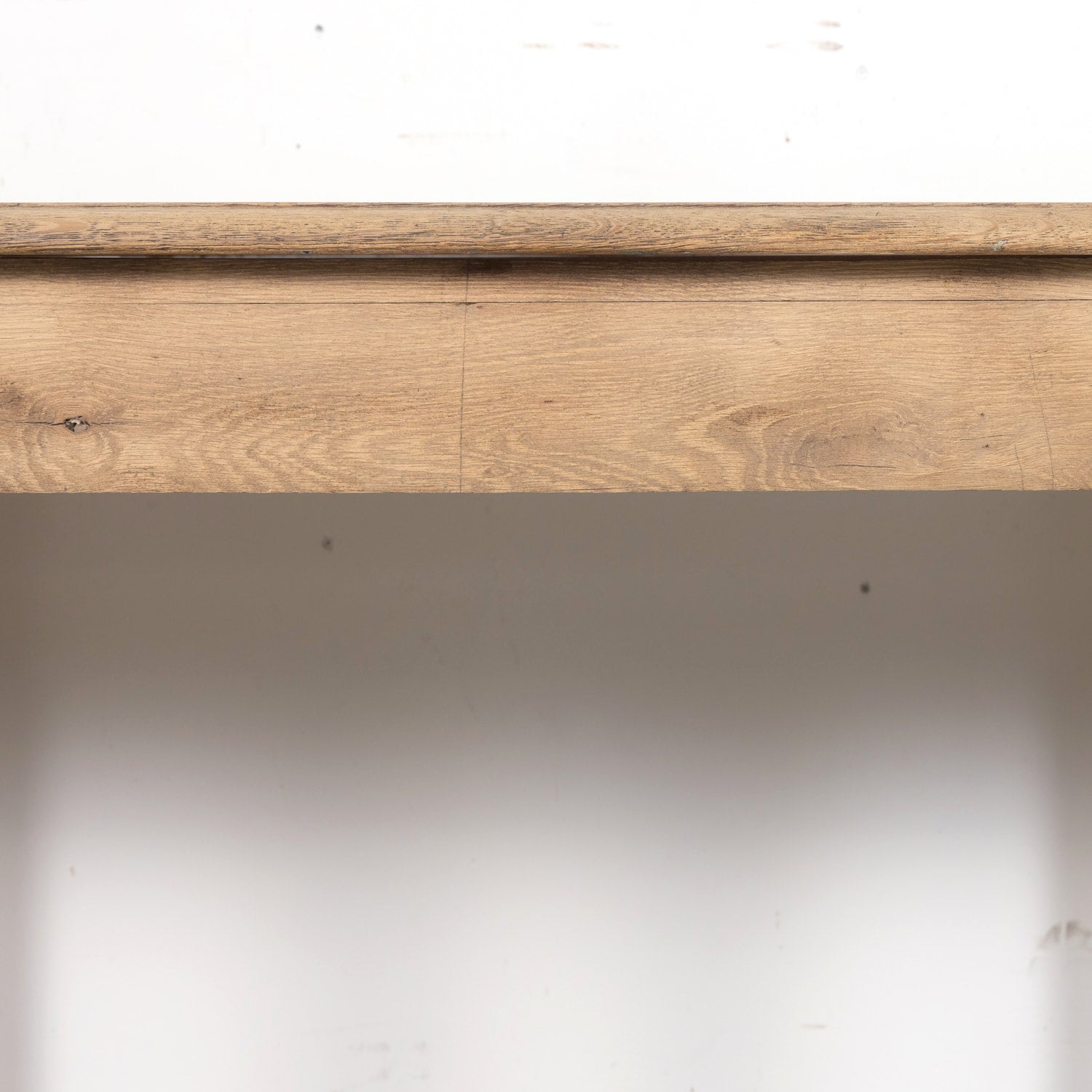 19th Century French Louis Philippe Period Bleached Oak Monastery Trestle Dining Table