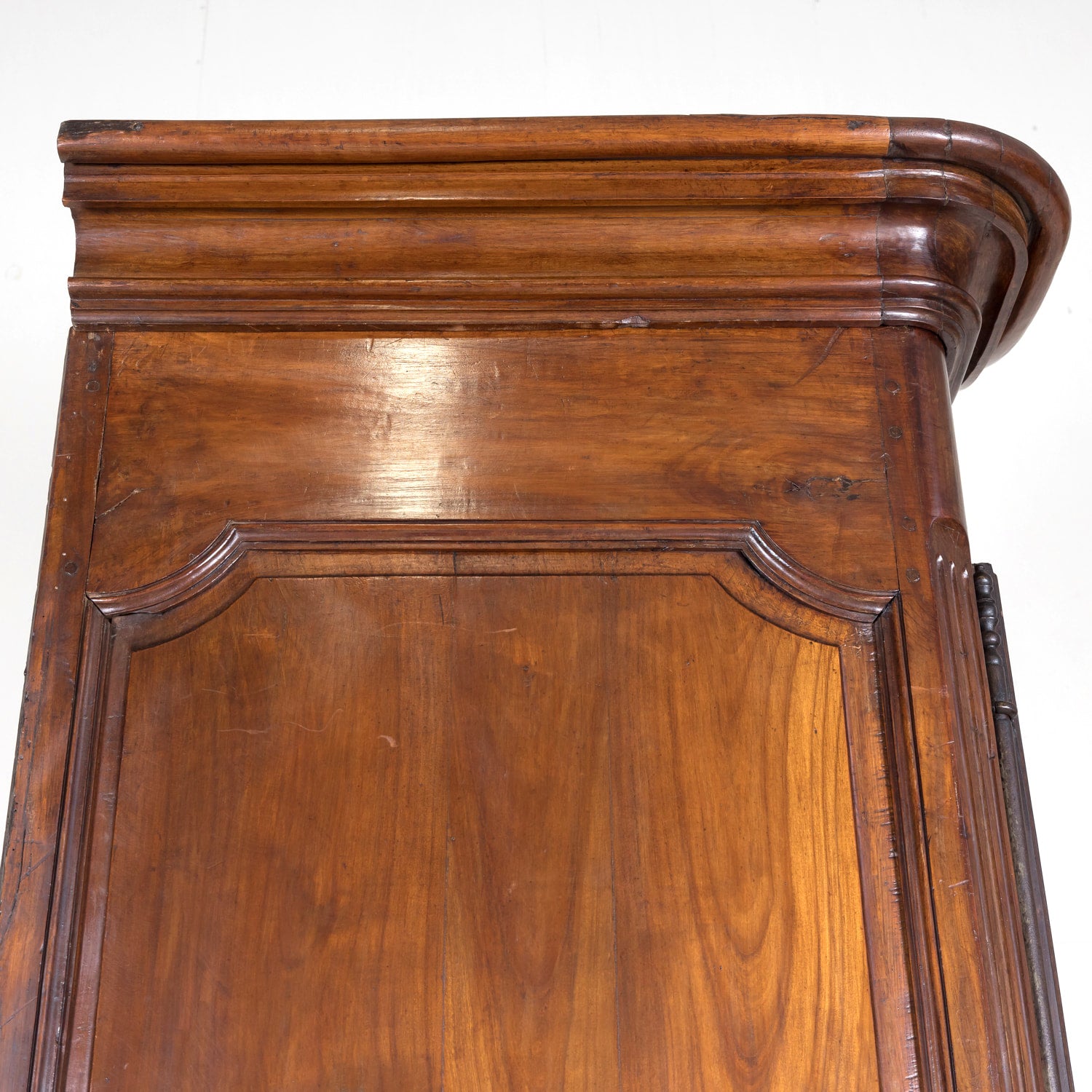 18th Century French Louis XV-Louis XVI Transition Period Walnut Bordelaise Armoire