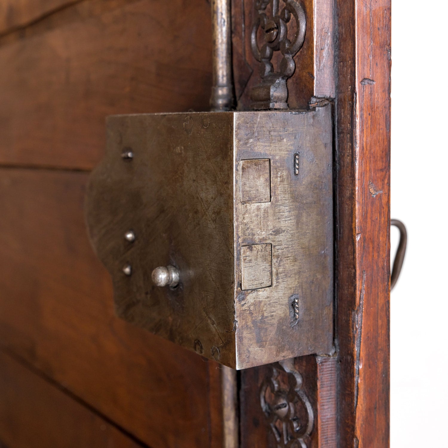 18th Century French Louis XV-Louis XVI Transition Period Walnut Bordelaise Armoire