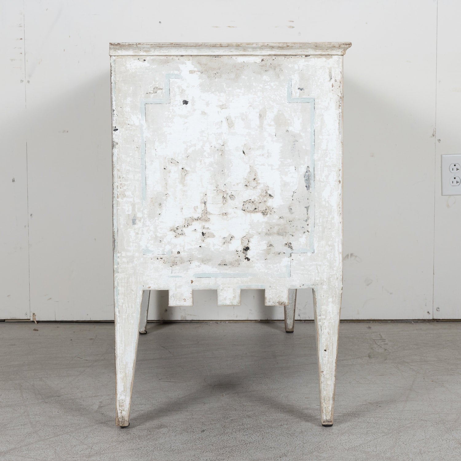 19th Century French Louis XVI Style Painted Commode Sauteuse