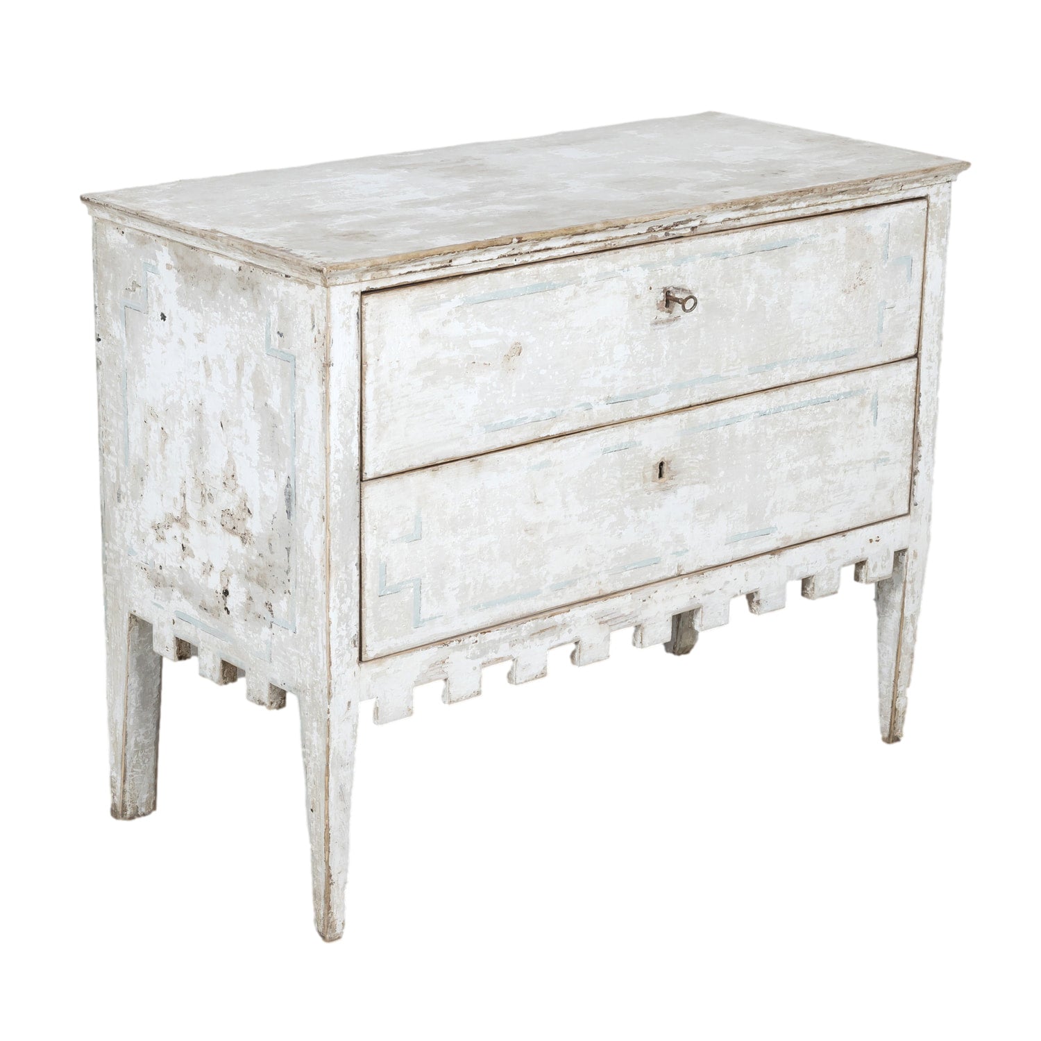 19th Century French Louis XVI Style Painted Commode Sauteuse