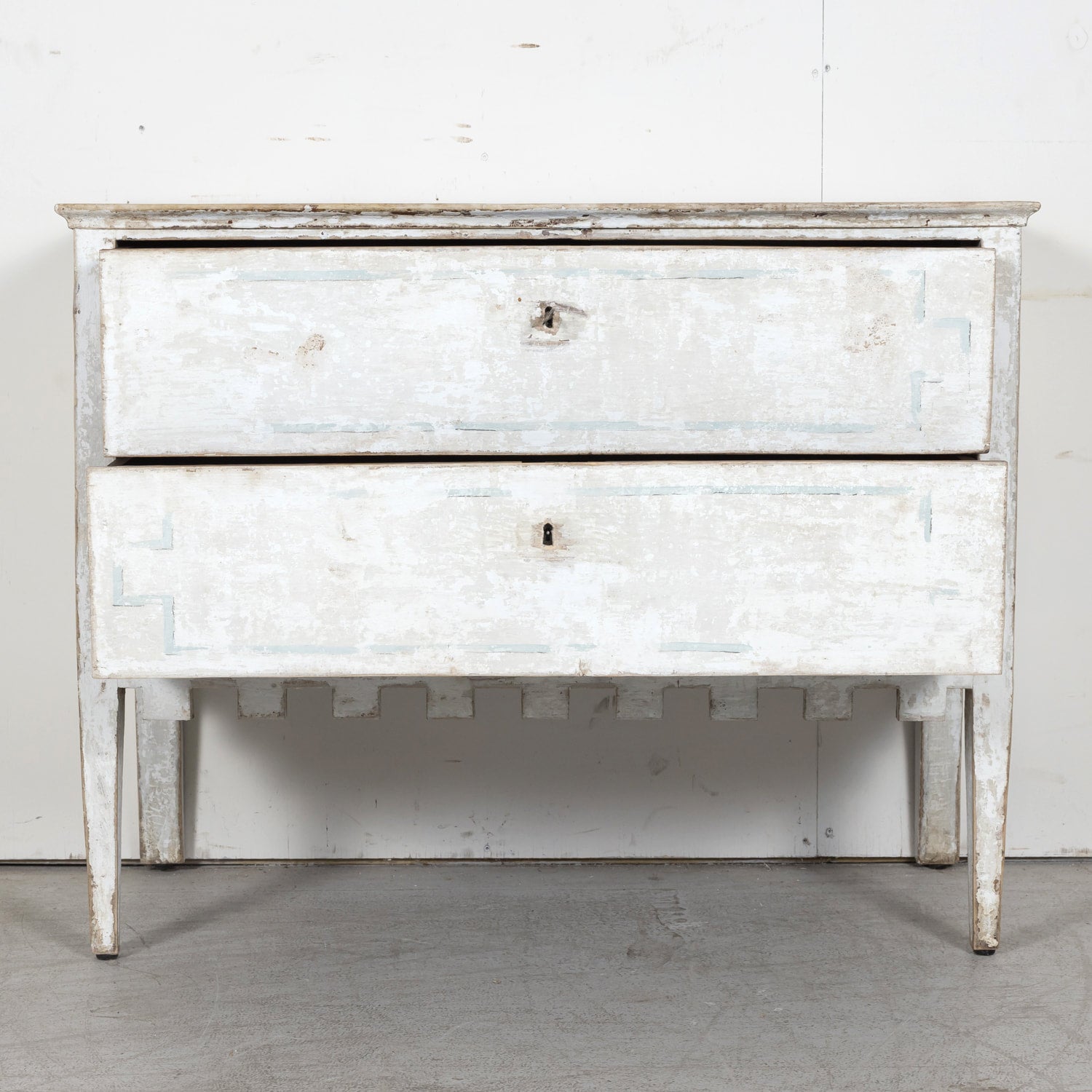 19th Century French Louis XVI Style Painted Commode Sauteuse