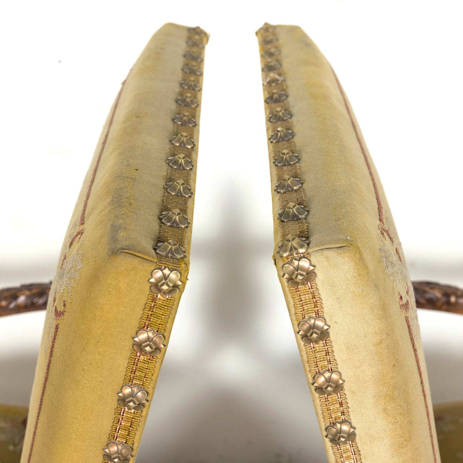 Pair of Early 19th Century French Louis XIV Style Carved Walnut Fauteuils or Armchairs