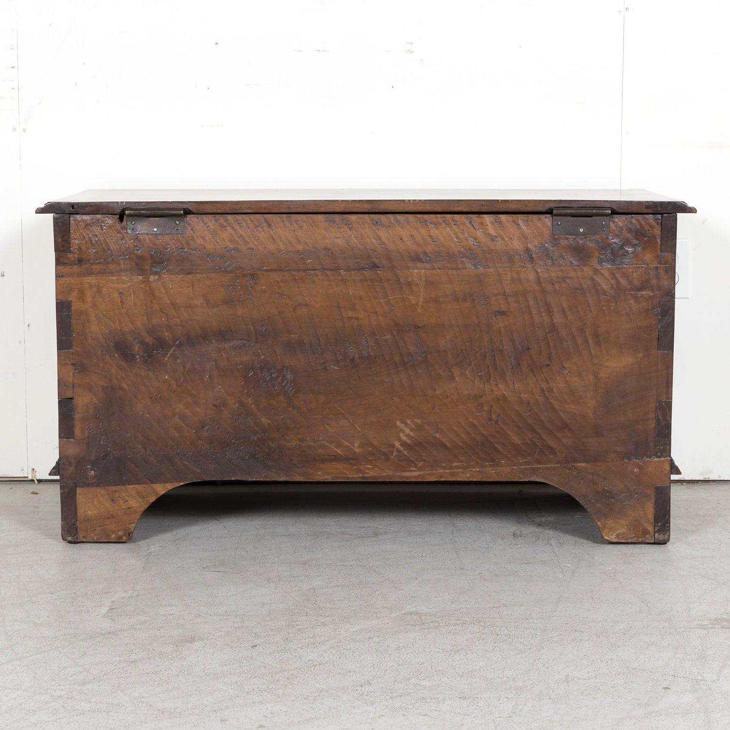 18th Century French Carved Gothic Style Walnut Coffer or Trunk