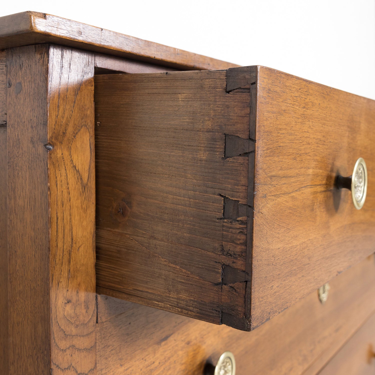 Early 19th Century French Louis XVI Style Walnut Three-Drawer Chest of Drawers or Commode