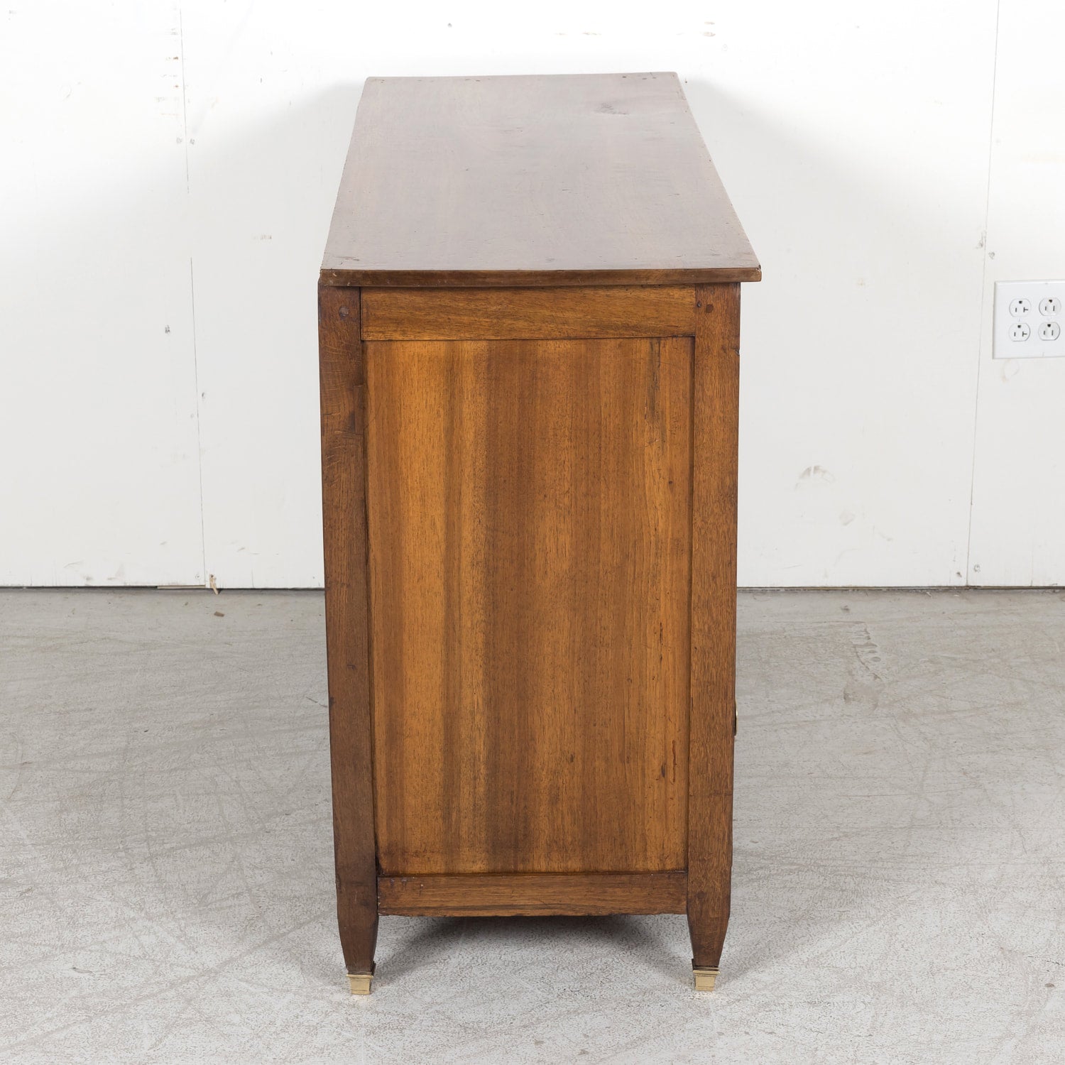 Early 19th Century French Louis XVI Style Walnut Three-Drawer Chest of Drawers or Commode