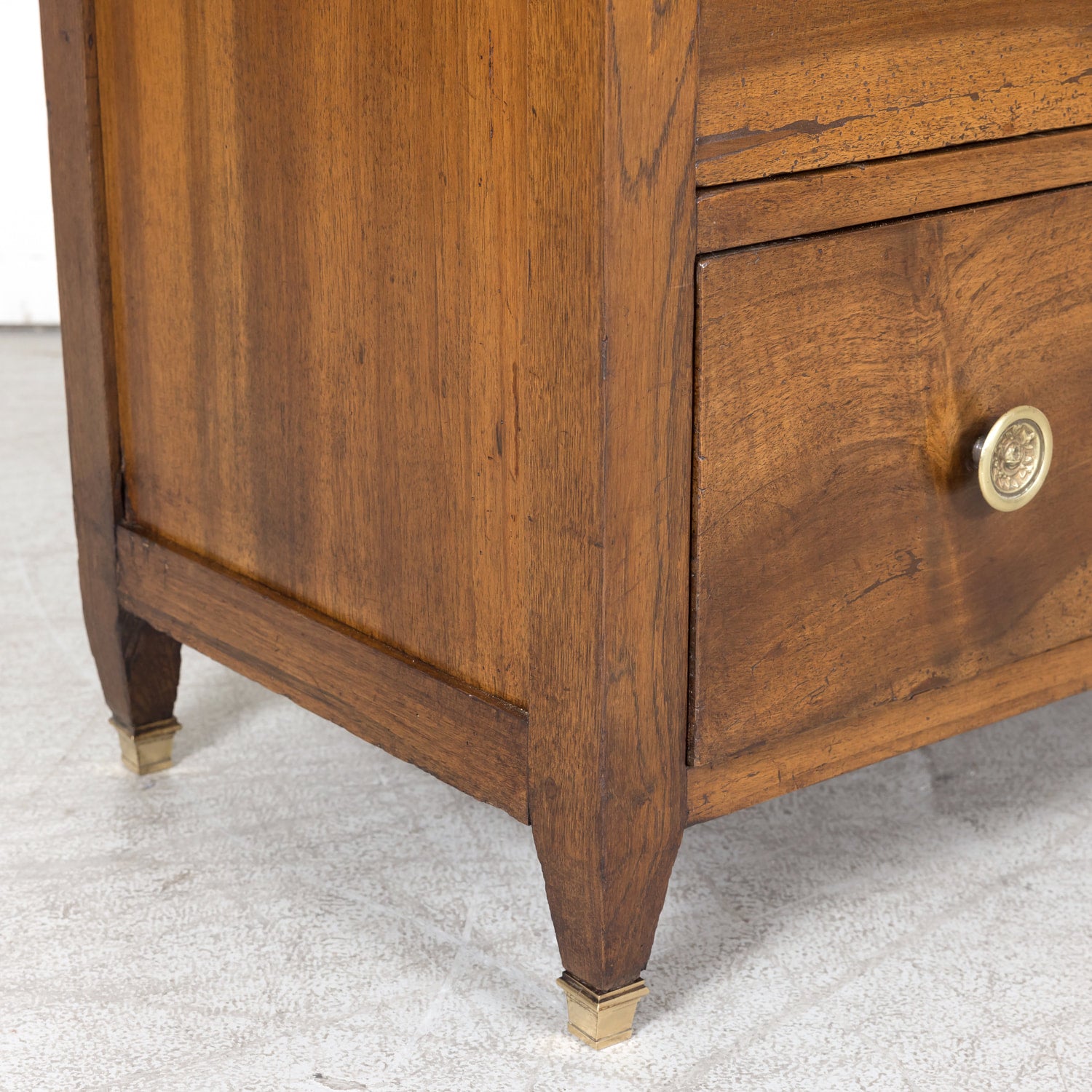 Early 19th Century French Louis XVI Style Walnut Three-Drawer Chest of Drawers or Commode