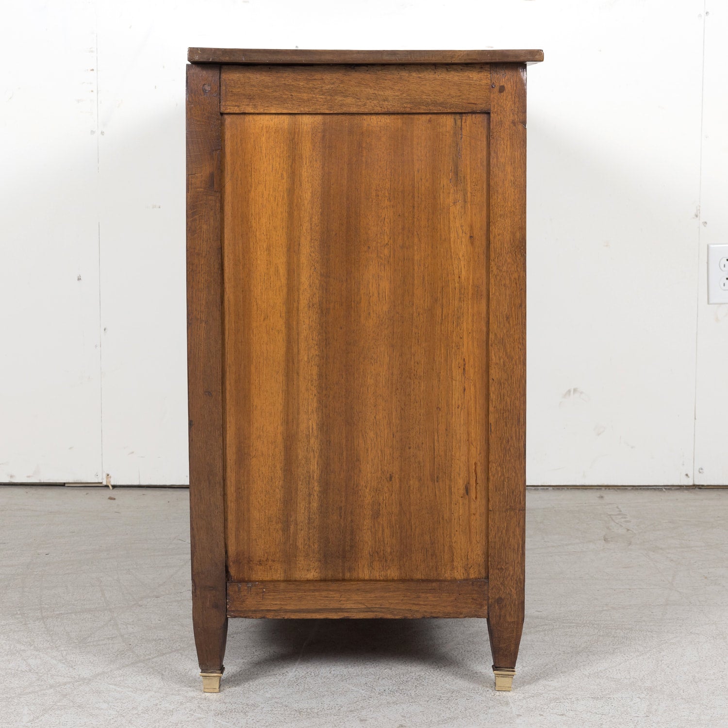Early 19th Century French Louis XVI Style Walnut Three-Drawer Chest of Drawers or Commode