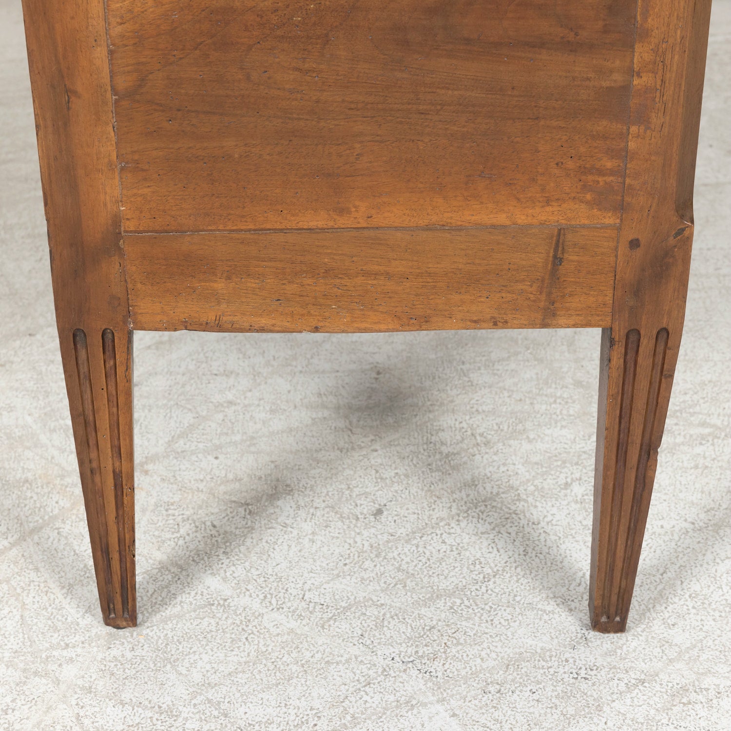 Early 19th Century French Louis XVI Style Two Drawer Walnut Commode Sauteuse