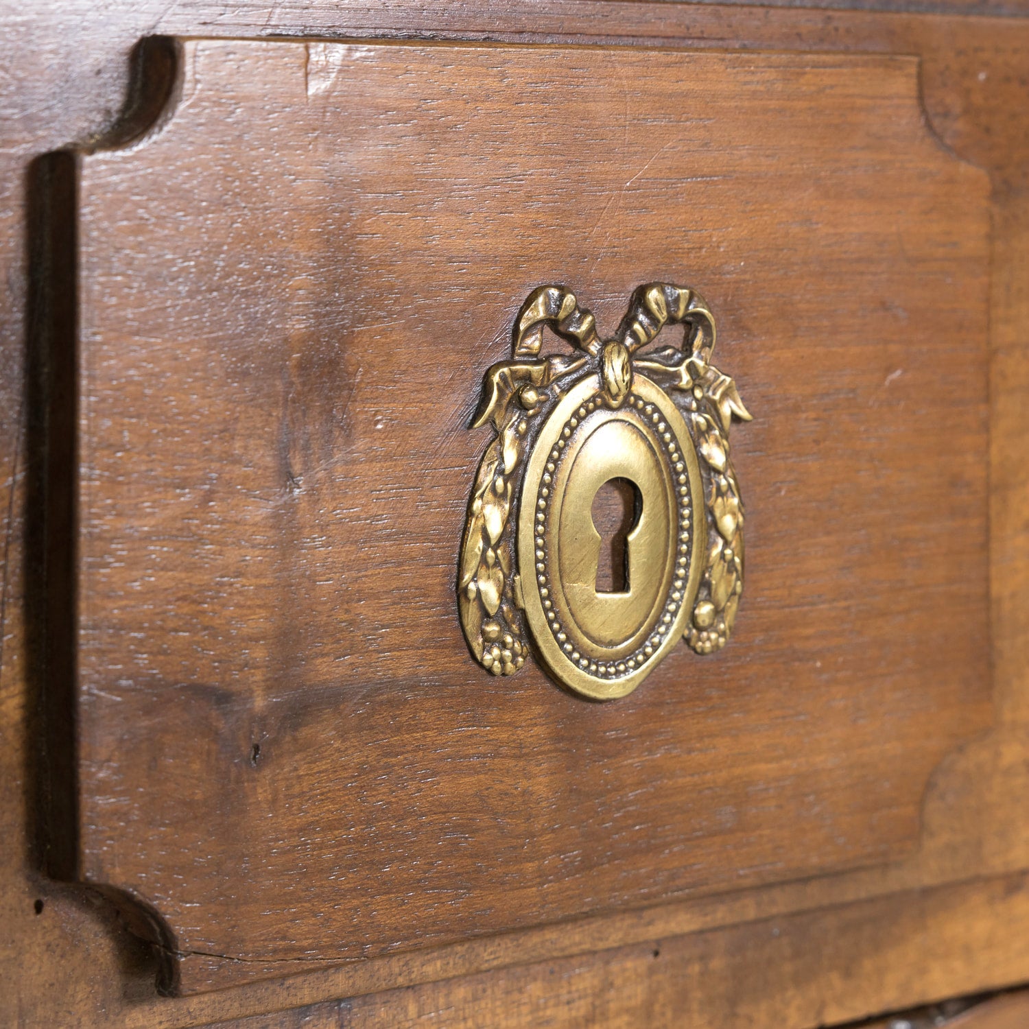 Early 19th Century French Louis XVI Style Two Drawer Walnut Commode Sauteuse