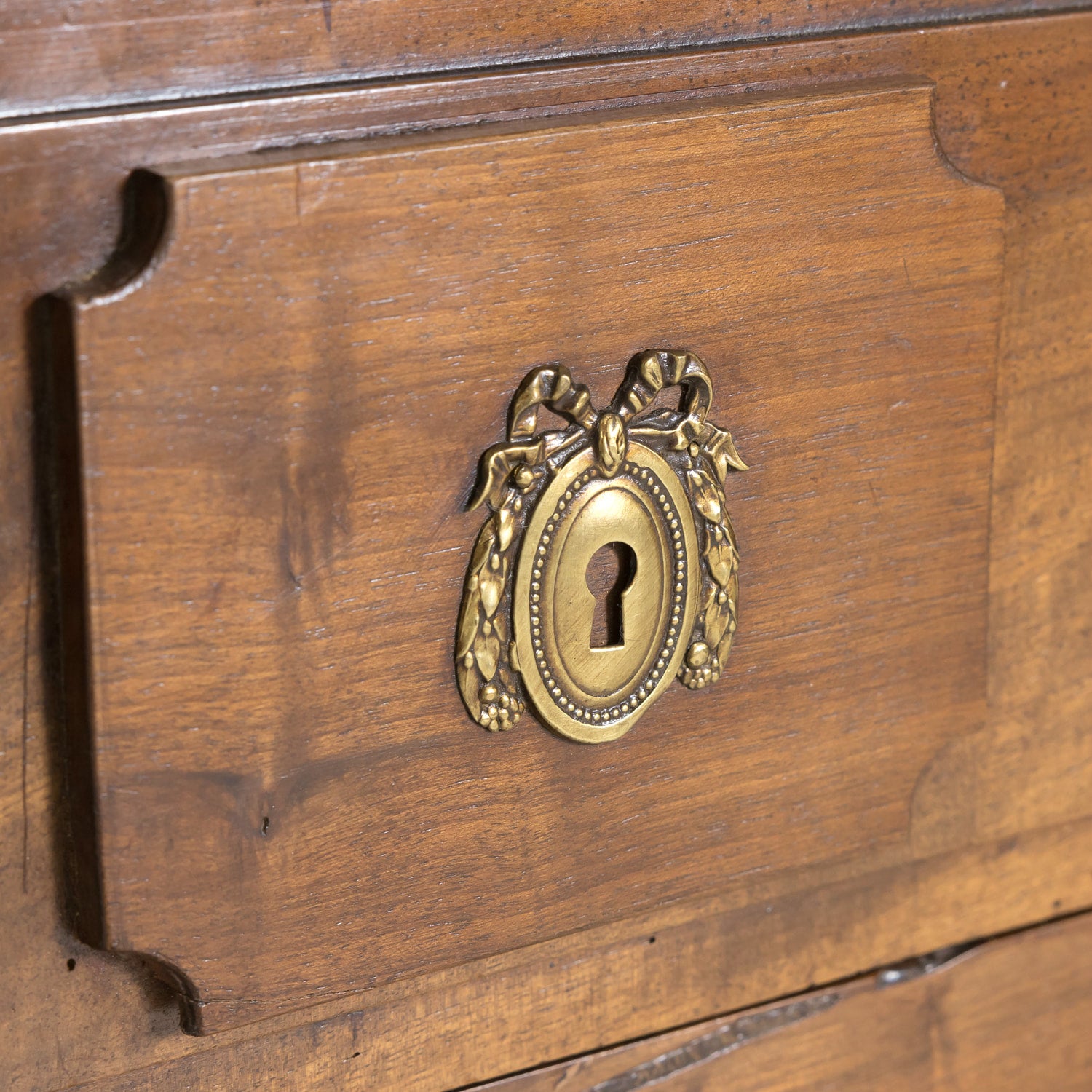 Early 19th Century French Louis XVI Style Two Drawer Walnut Commode Sauteuse
