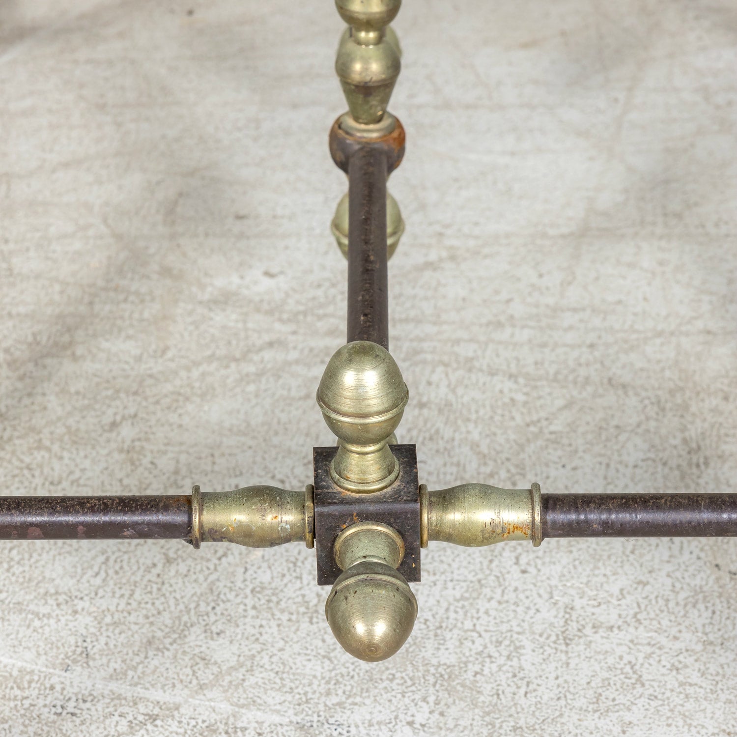 Vintage French Iron and Marble Patisserie or Pastry Table