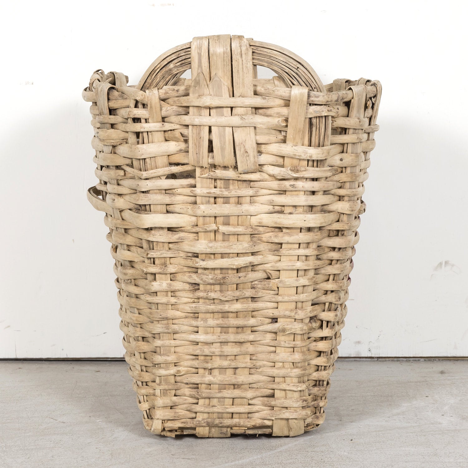 Early 20th Century Antique French Grape Hod or Gathering Basket