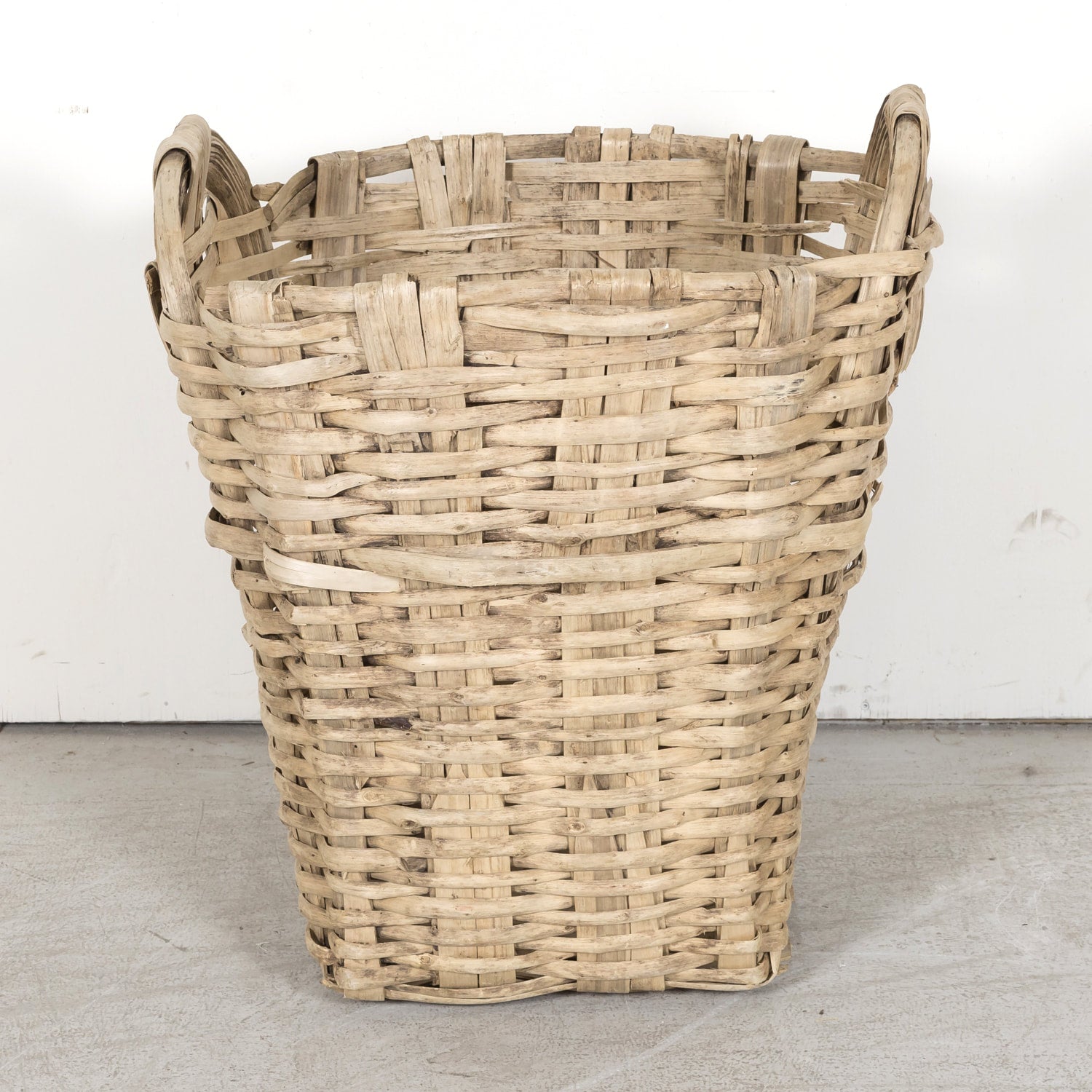Early 20th Century Antique French Grape Hod or Gathering Basket