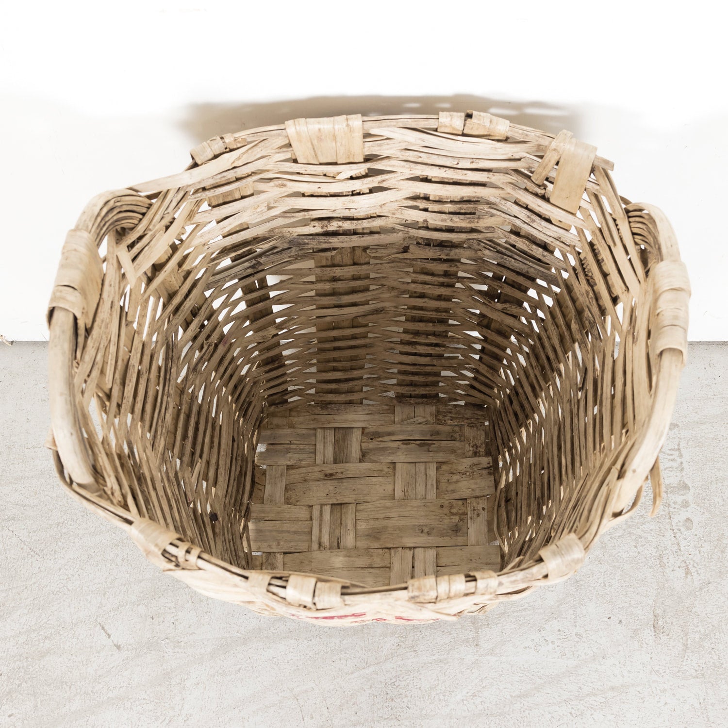 Early 20th Century Antique French Grape Hod or Gathering Basket