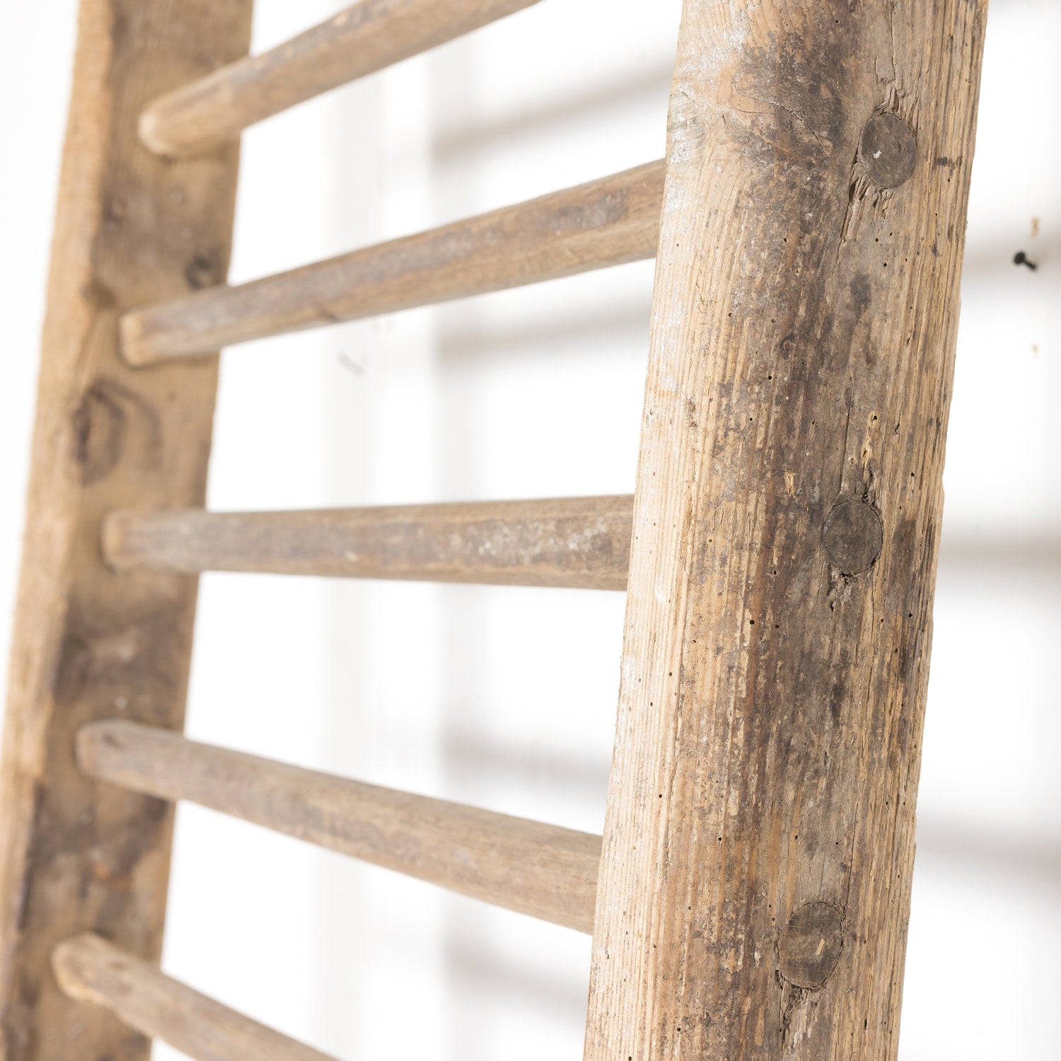 Large 19th Century French Oak Hay Ladder