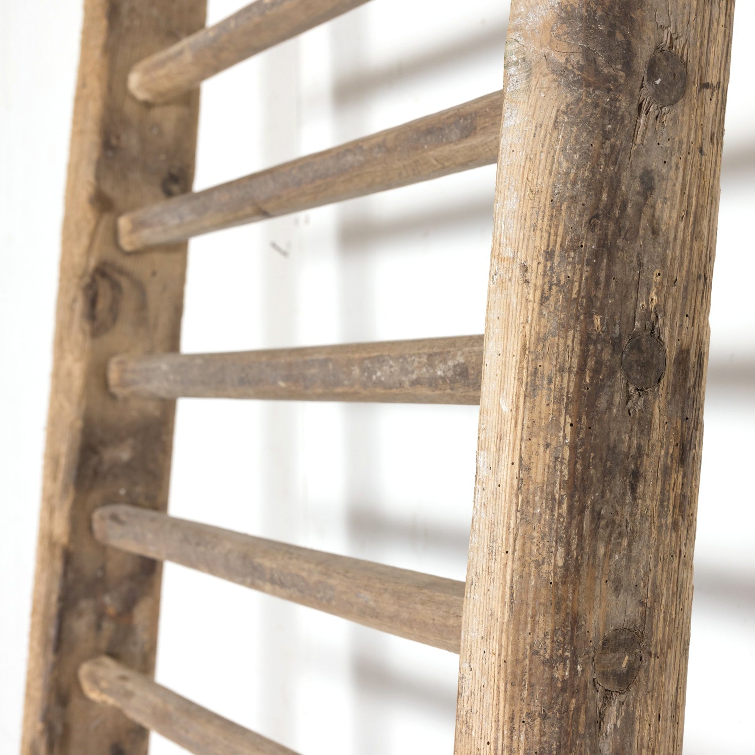 Large 19th Century French Oak Hay Ladder