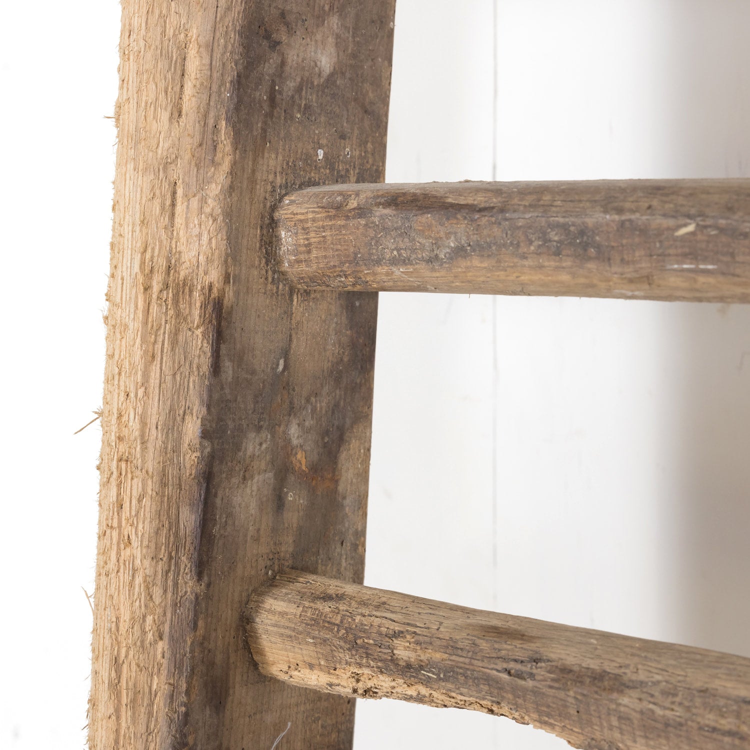 Large 19th Century French Oak Hay Ladder