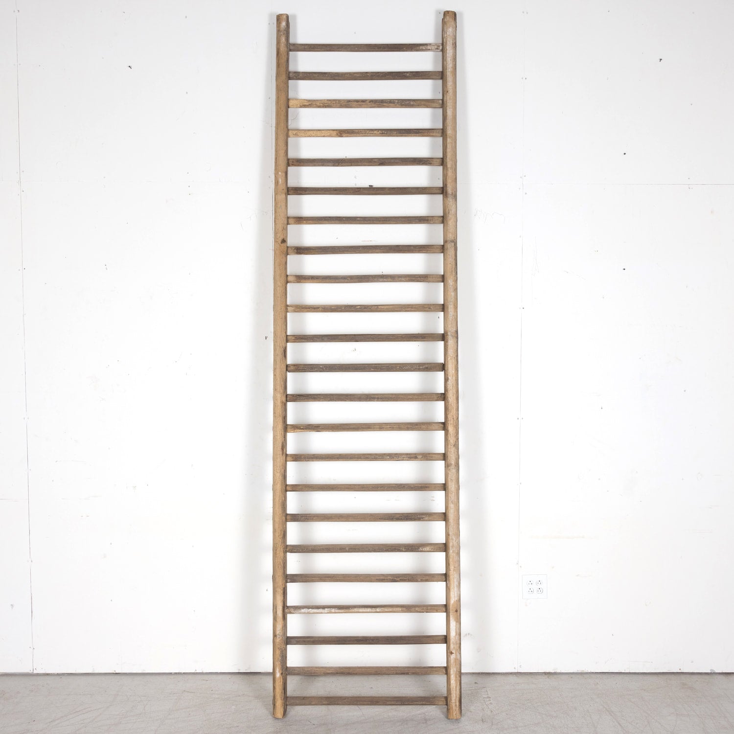 Large 19th Century French Oak Hay Ladder