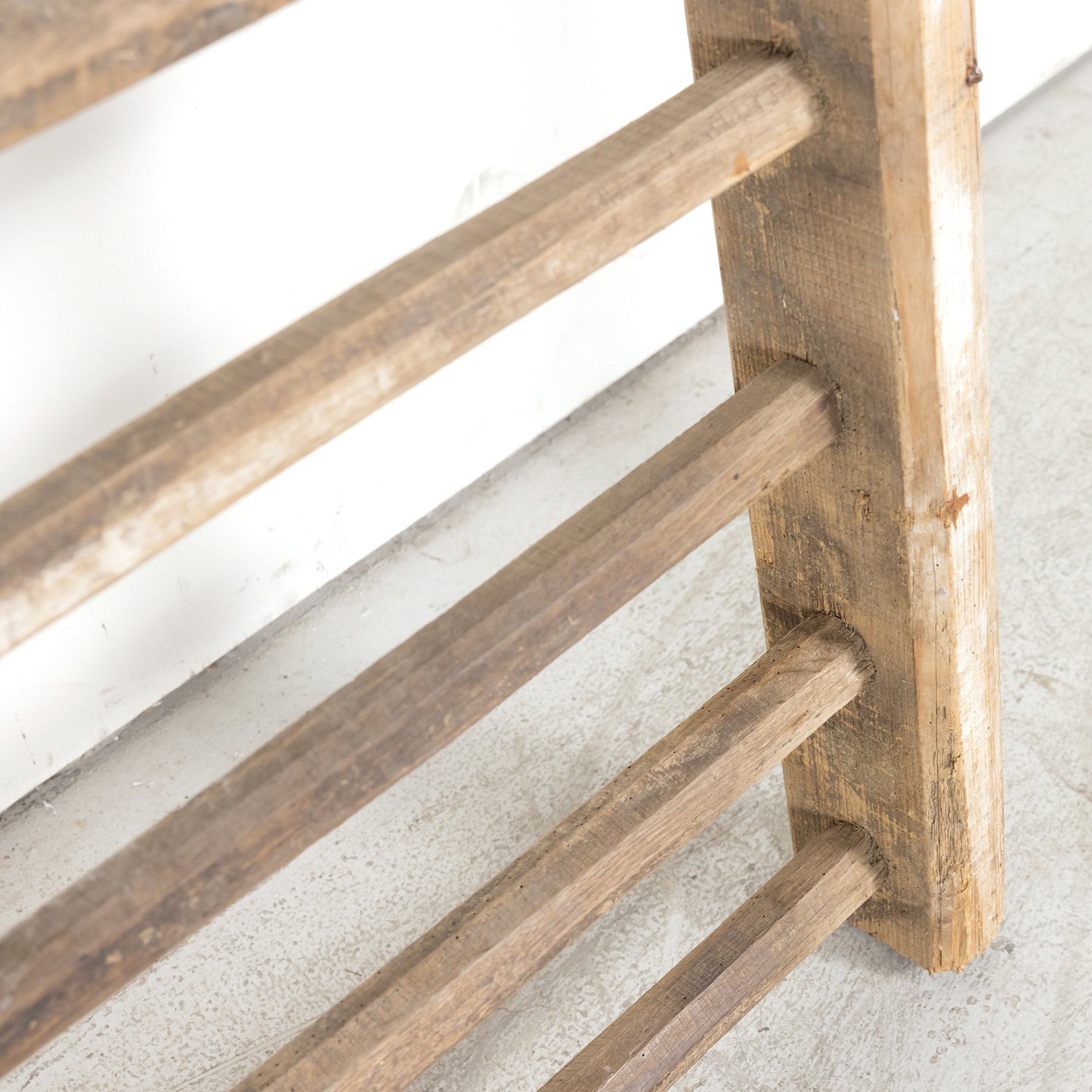 Large 19th Century French Oak Hay Ladder