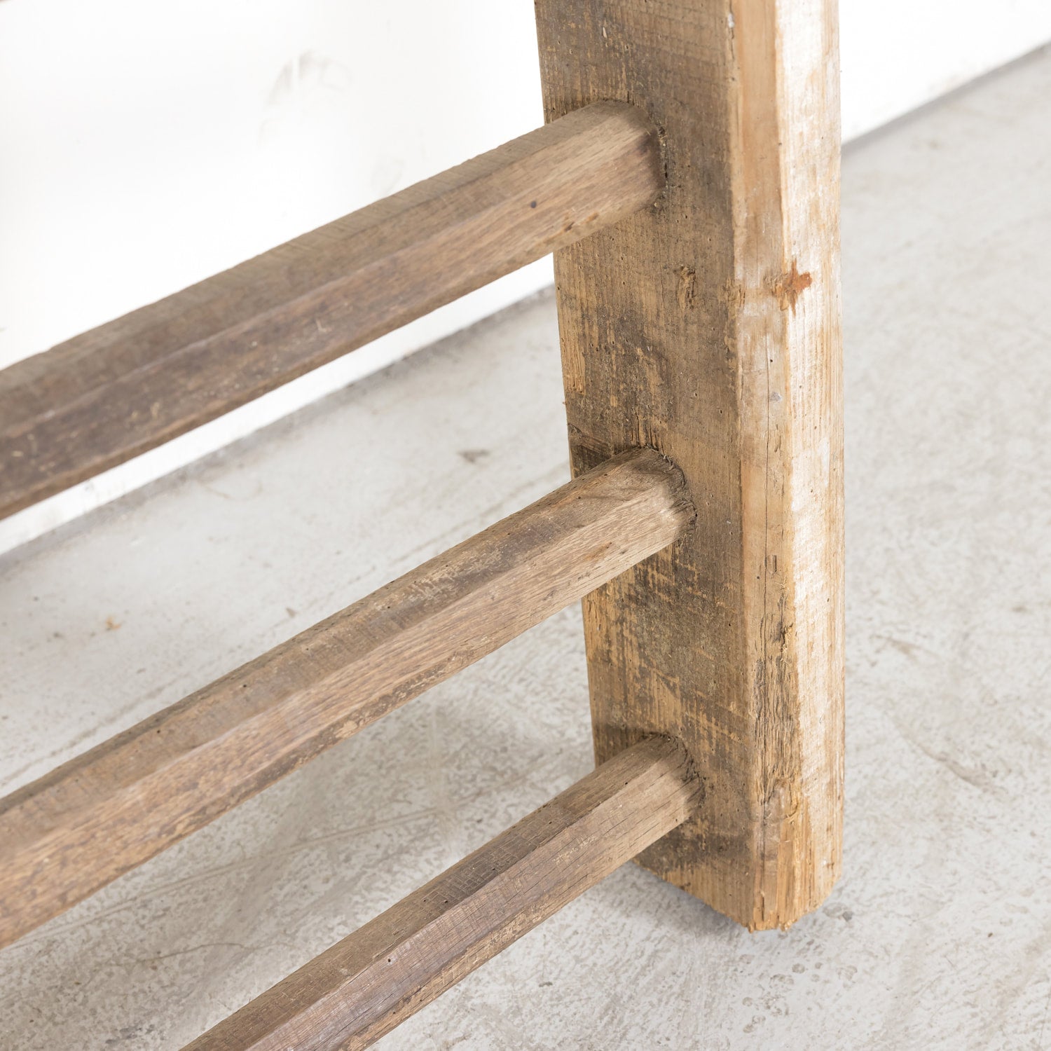 Large 19th Century French Oak Hay Ladder