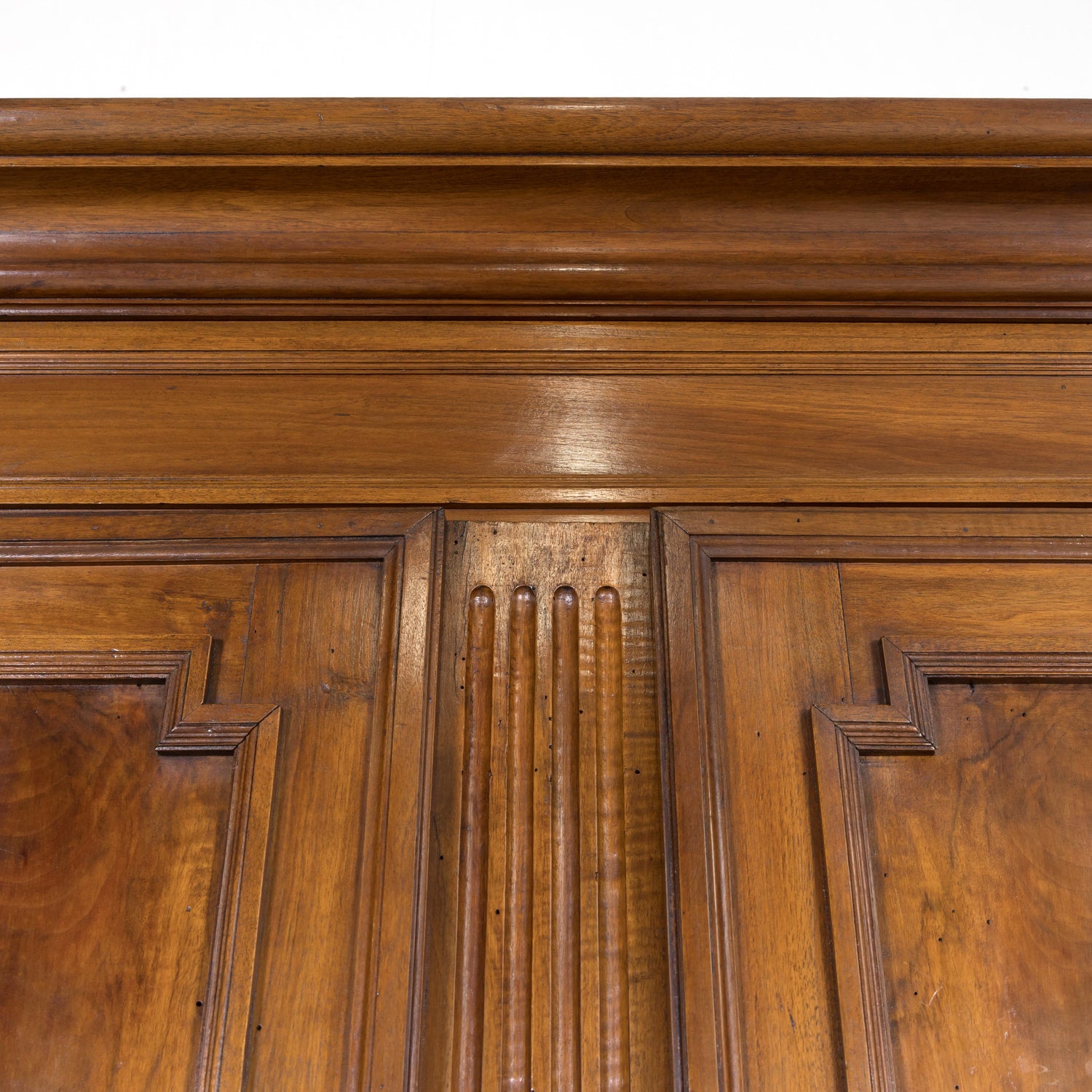 18th Century French Period Louis XVI Walnut Lyonnaise Armoire with Bottom Drawer