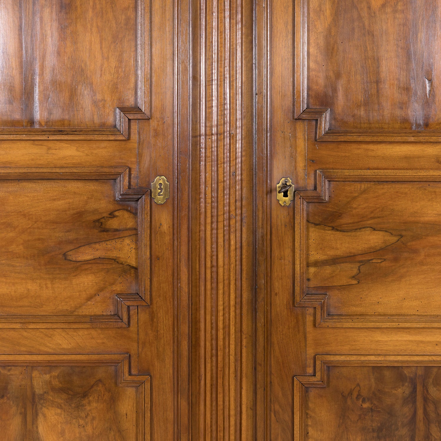 18th Century French Period Louis XVI Walnut Lyonnaise Armoire with Bottom Drawer