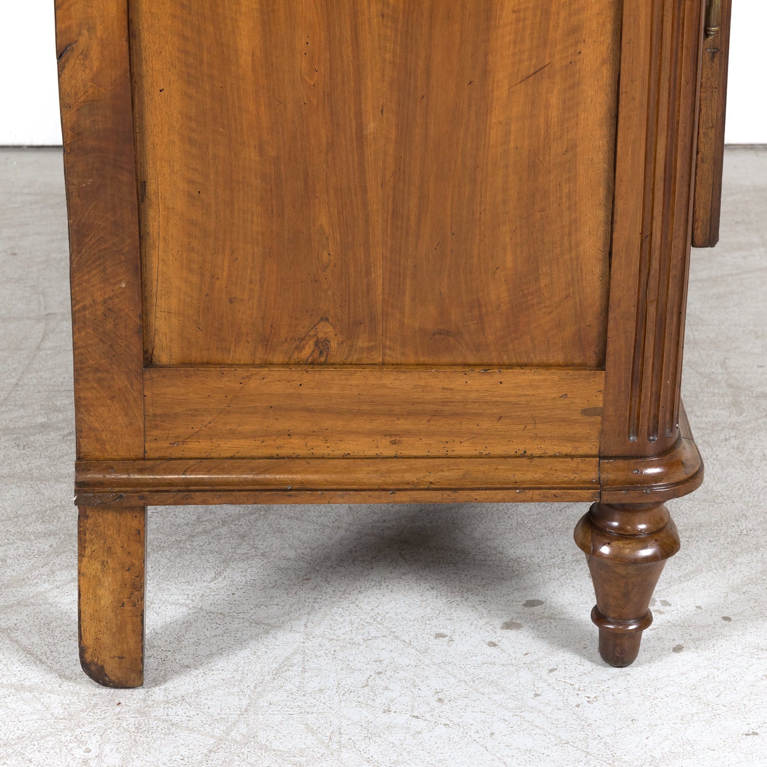 18th Century French Period Louis XVI Walnut Lyonnaise Armoire with Bottom Drawer