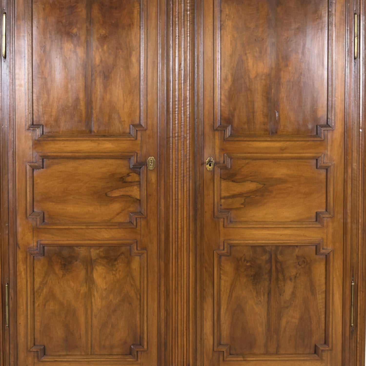 18th Century French Period Louis XVI Walnut Lyonnaise Armoire with Bottom Drawer