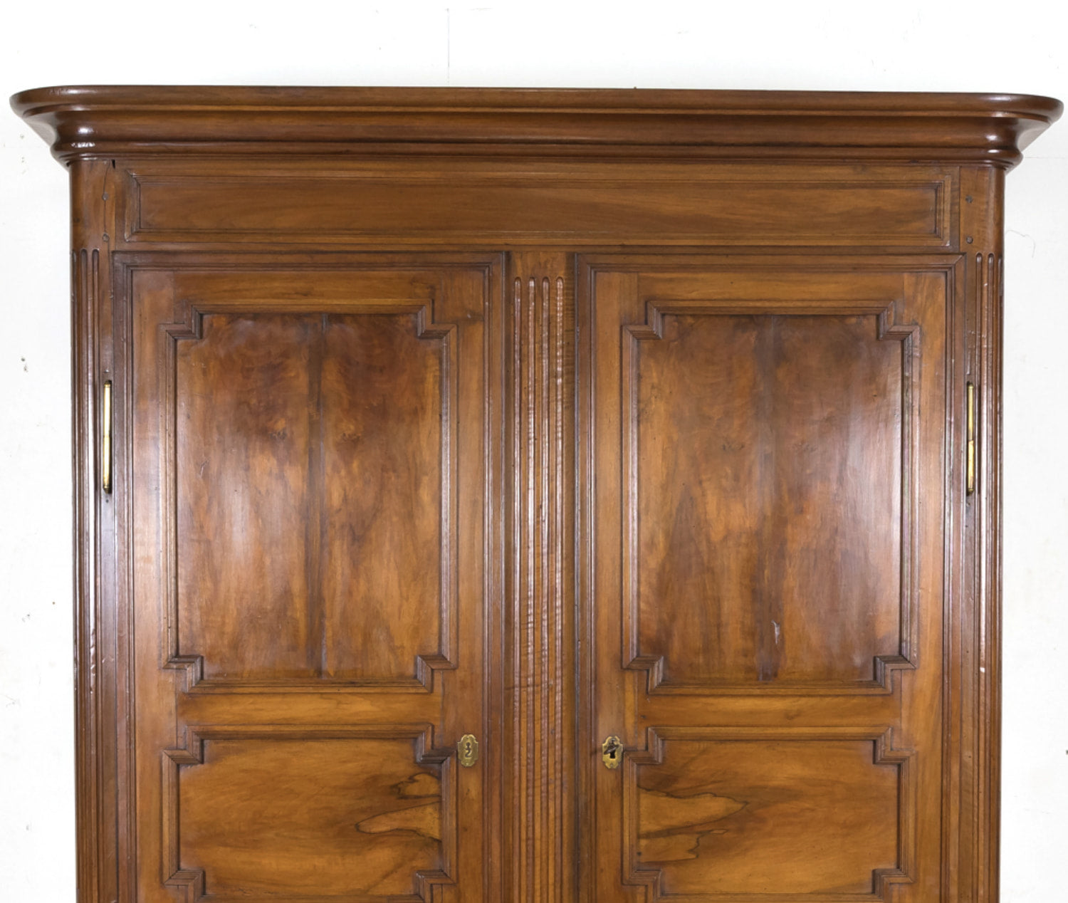 18th Century French Period Louis XVI Walnut Lyonnaise Armoire with Bottom Drawer