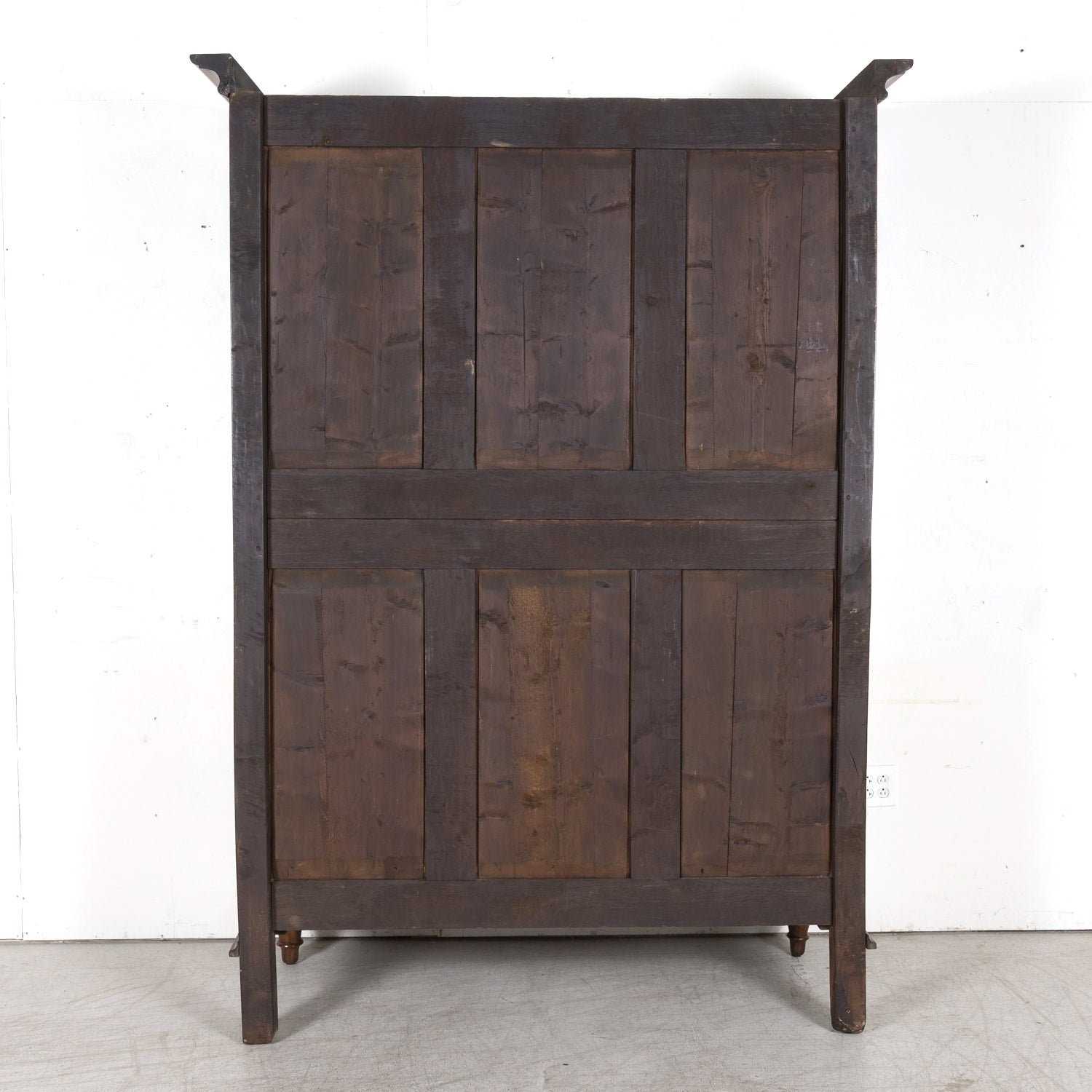 18th Century French Period Louis XVI Walnut Lyonnaise Armoire with Bottom Drawer
